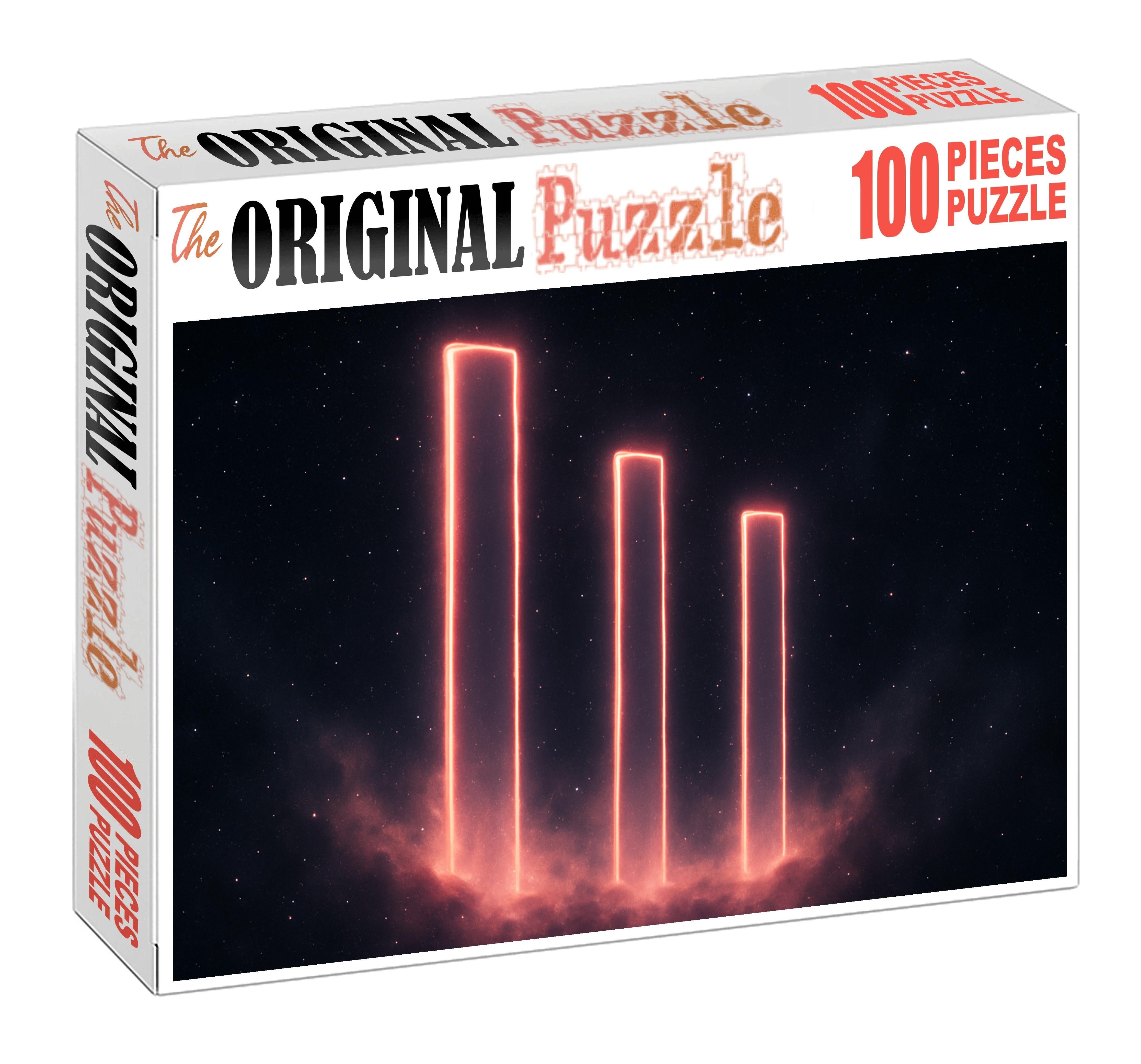 Radiant Cosmic Pillars Large Format Puzzle