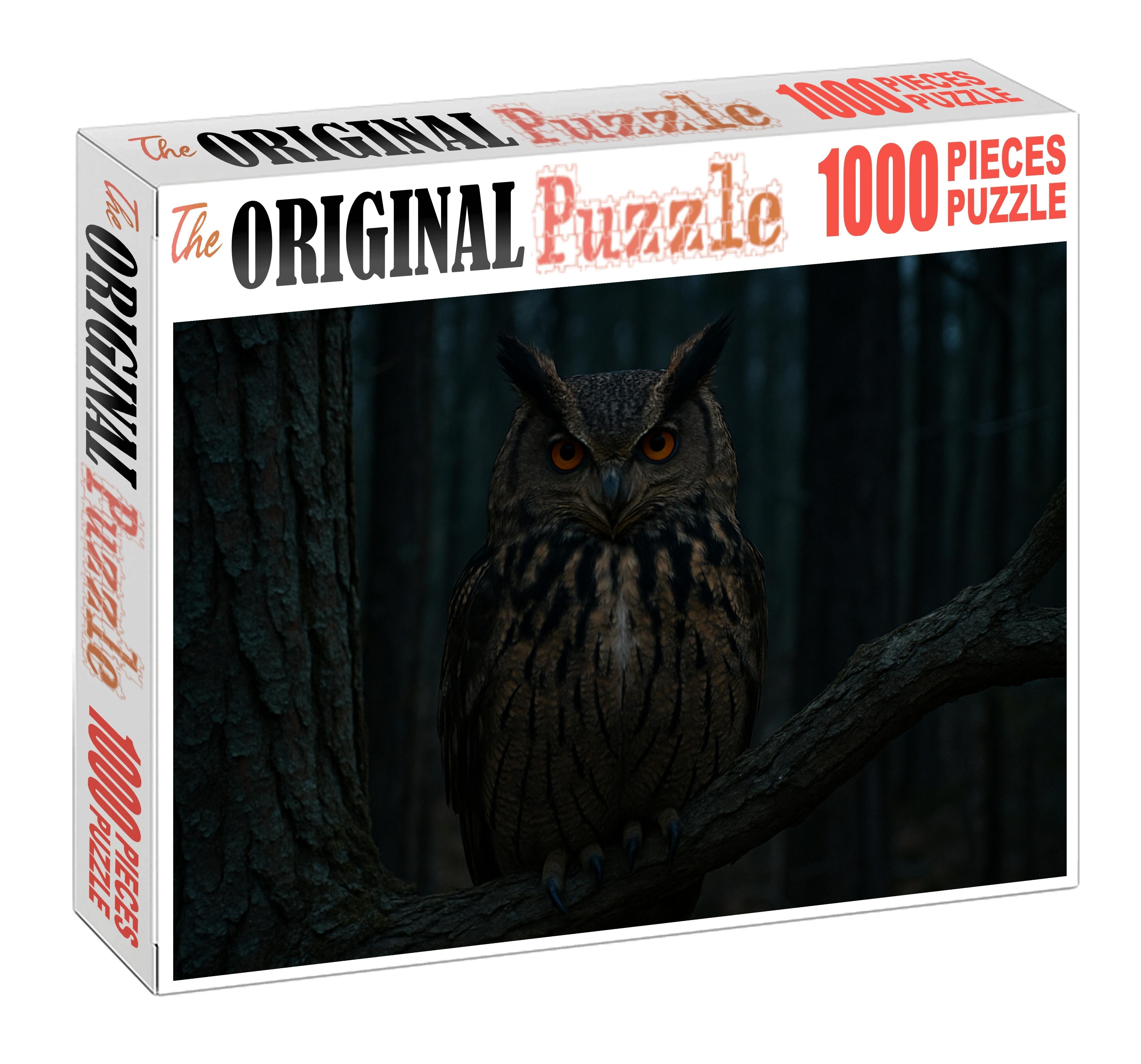 Great Horned Owl Nocturnal Forest Sentinel Challenging Puzzles