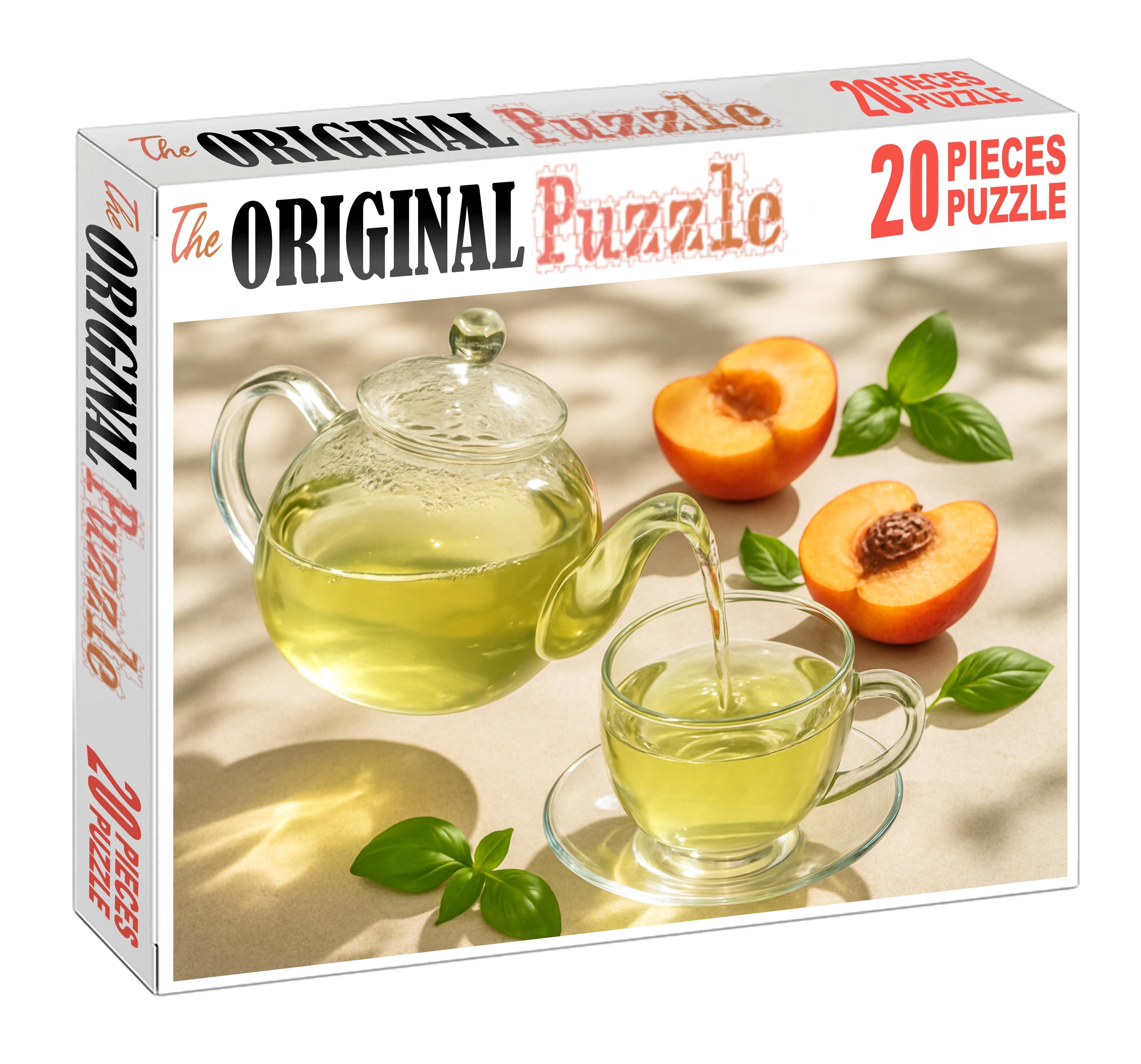 Sunlit Garden Green Tea With Sweet Peach And Fresh Basil Easy Puzzles
