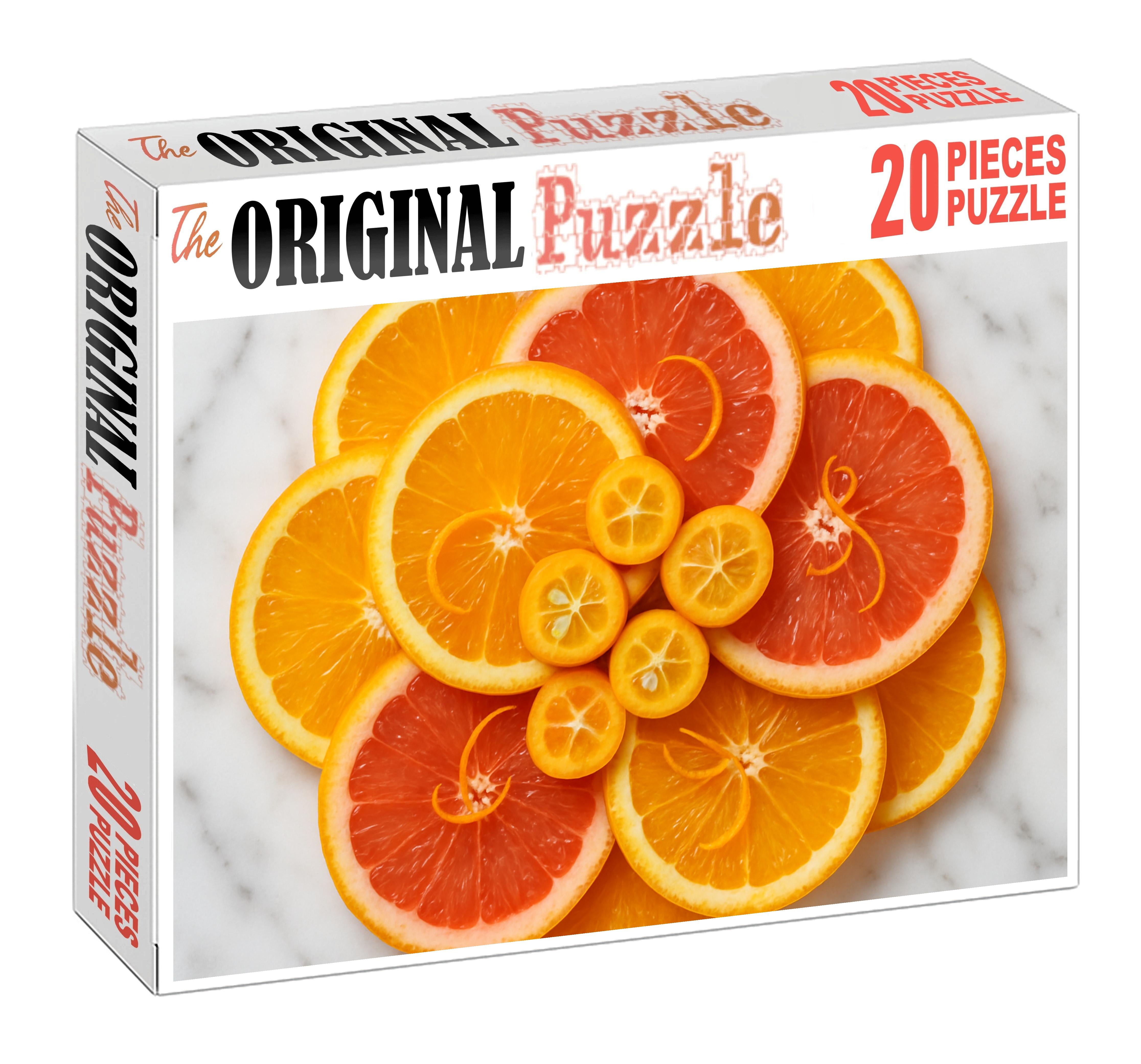 Citrus Orchard Bounty Sliced And Segmented Sunshine Puzzle Challenge