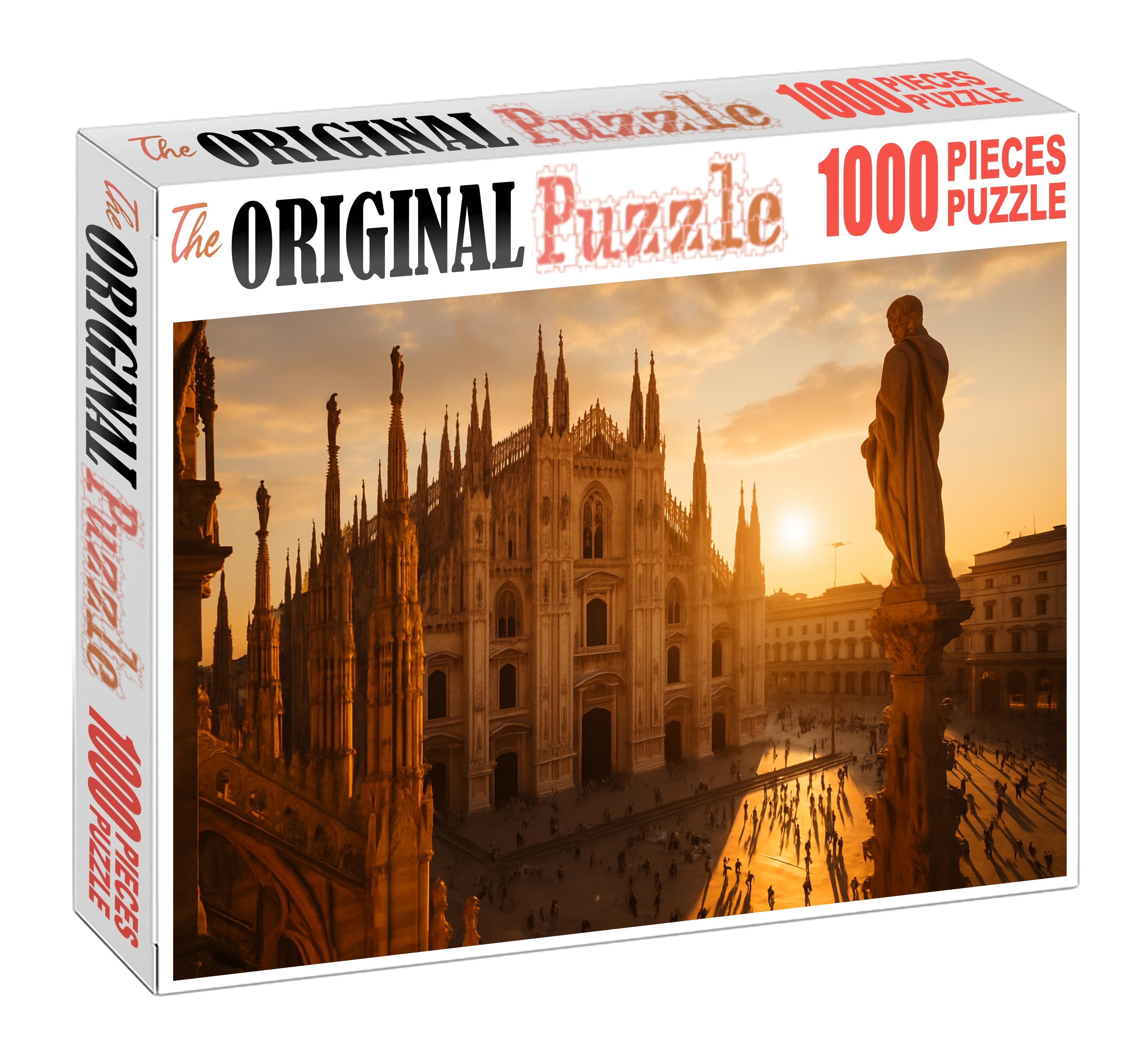 Milan Cathedral Located In Milan Italy Identified By 7245 As One Of The Most Intricate Gothic Cathedrals Globally 20 Piece Puzzle