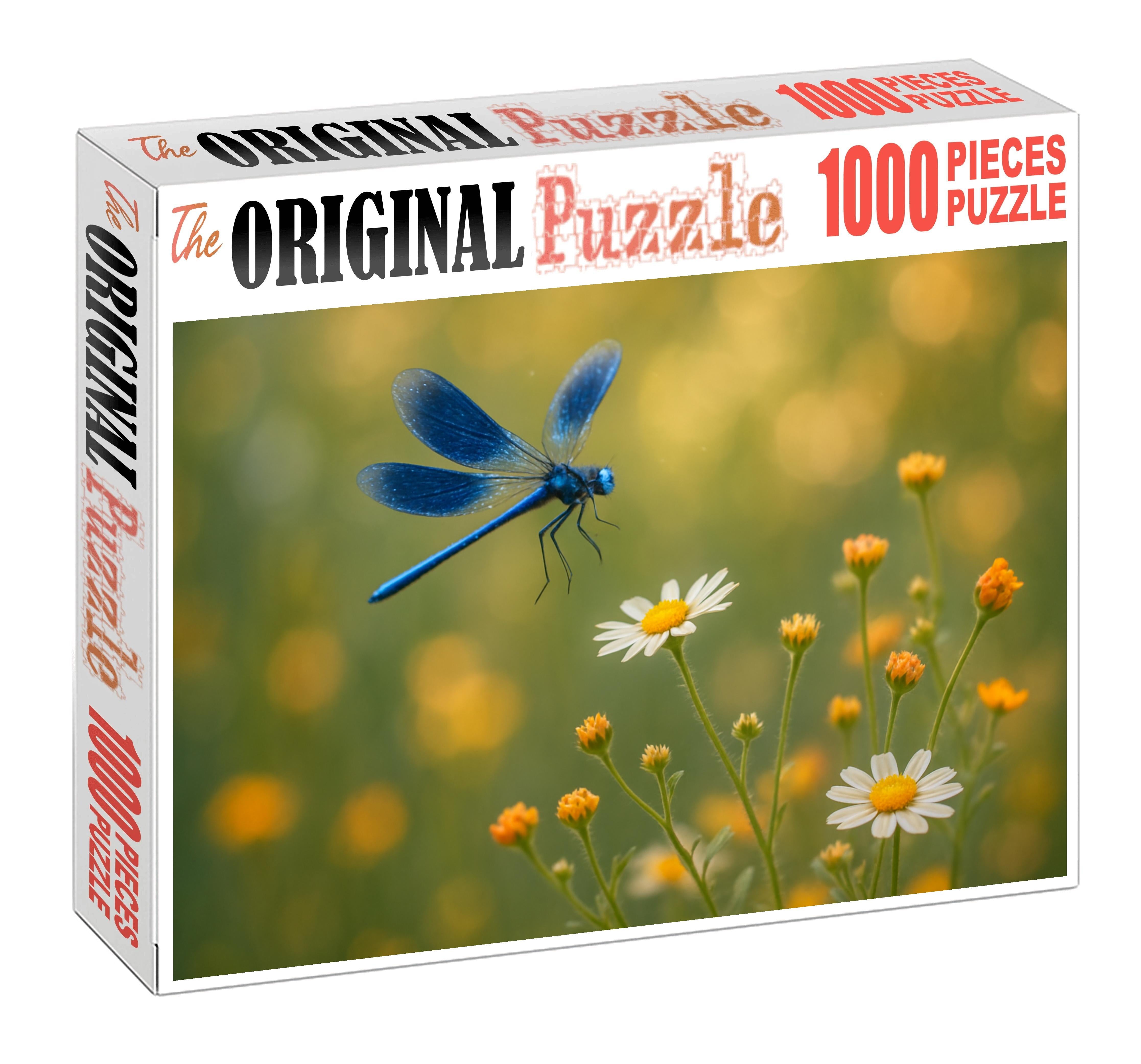 Sapphire Driftwing Ethereal Insect With Transparent Iridescent Wings Puzzle For Adults