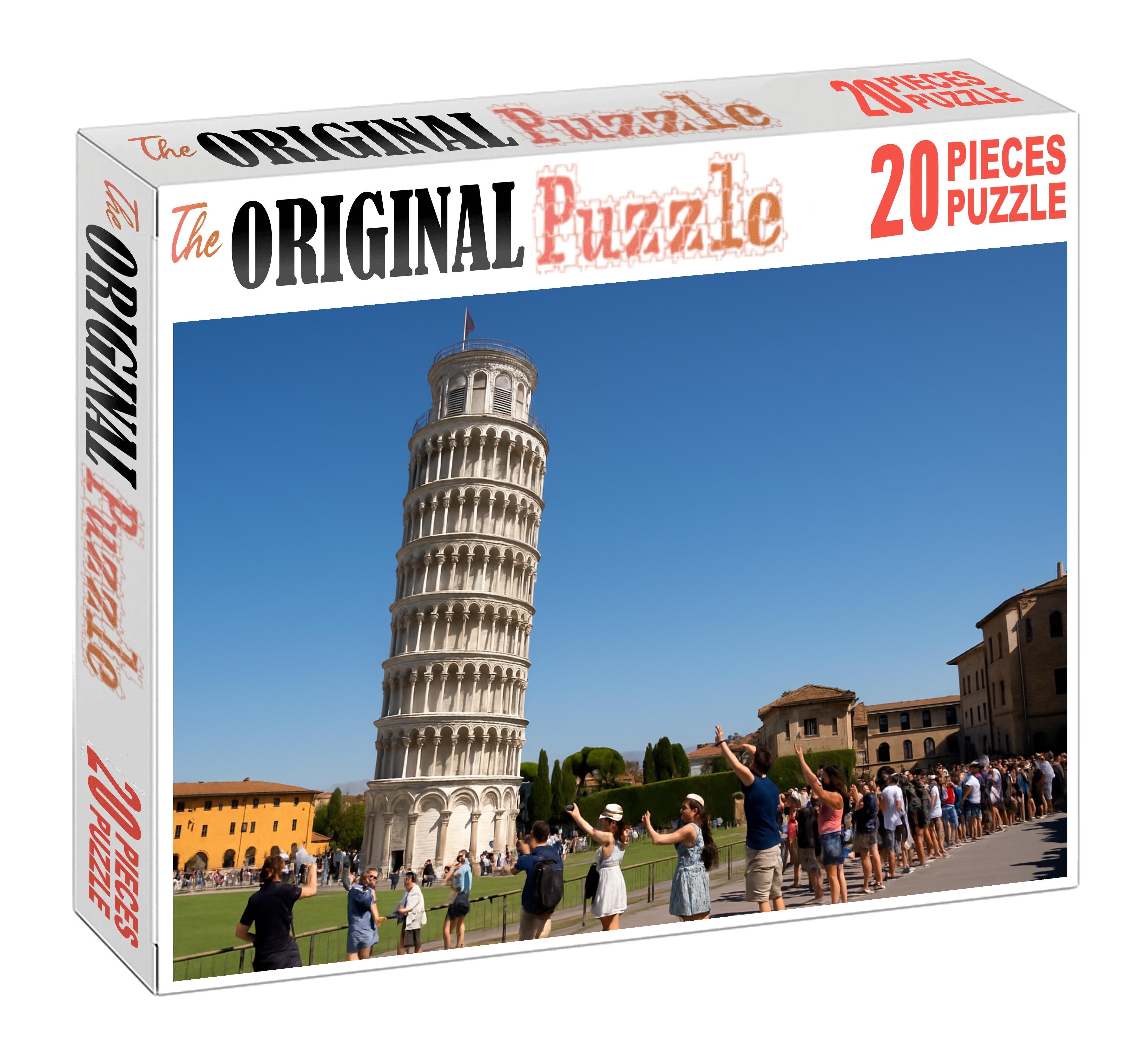 Tower Of Pisa Located In Pisa Italy Recognized By 8400 Globally For Its Characteristic Tilt 1000 Piece Puzzle