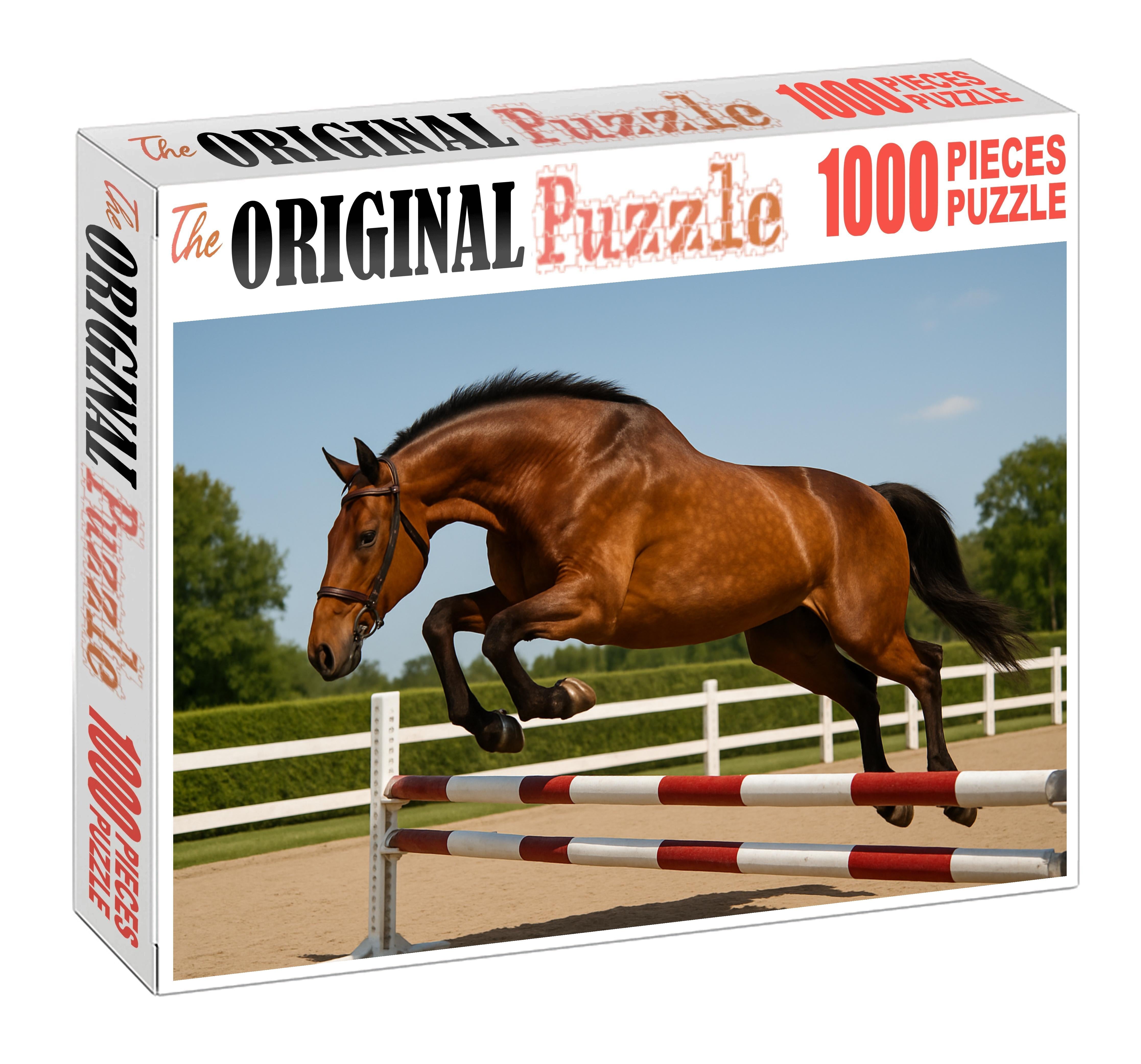 Golden Horizon Hunter Warm Bay With Smooth Jumping Style 500 Piece Puzzle