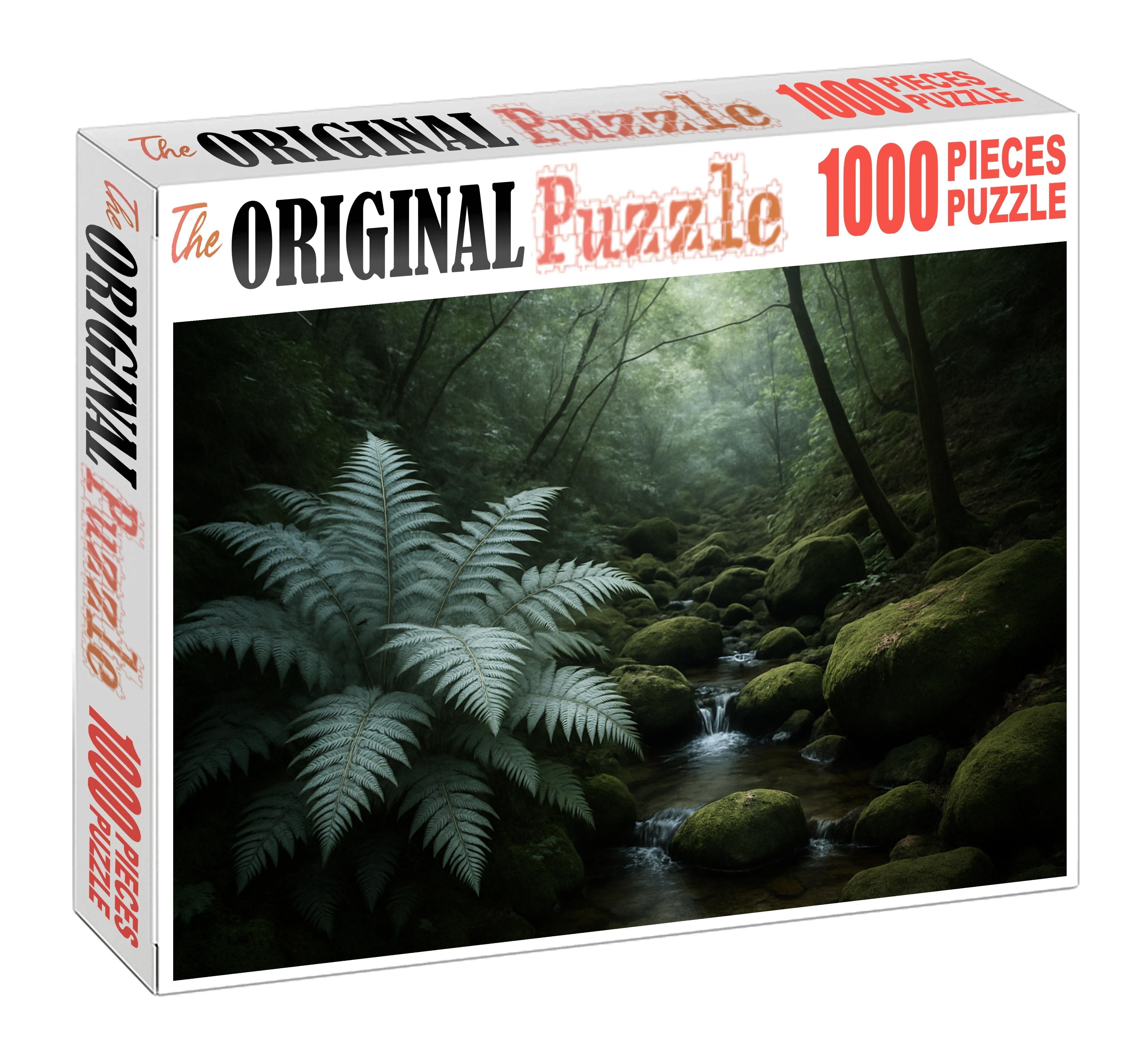 Veiled Hollow Of Silver Ferns Custom Jigsaw Puzzle
