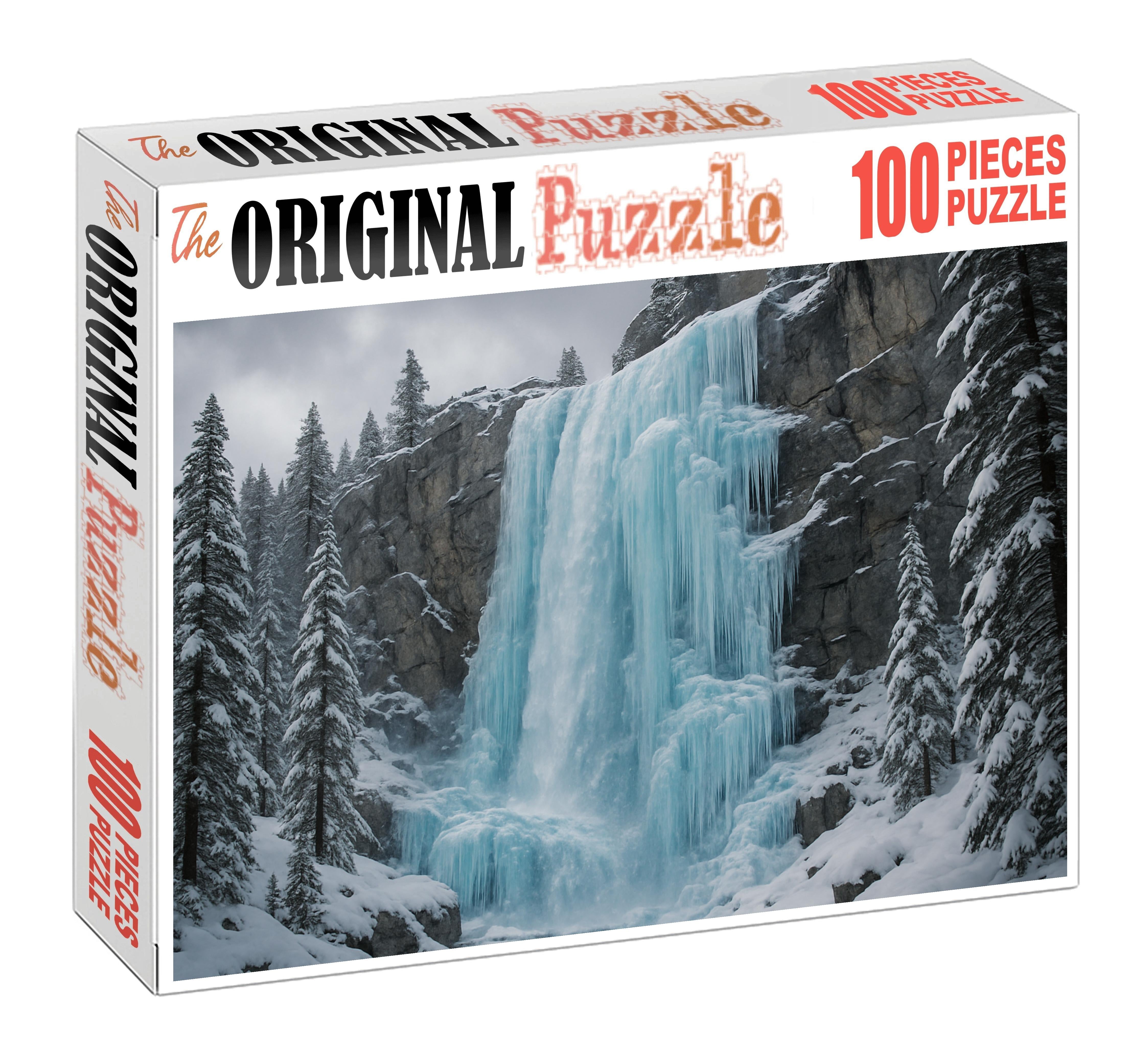Frozen Sapphire Fall Large Format Puzzle