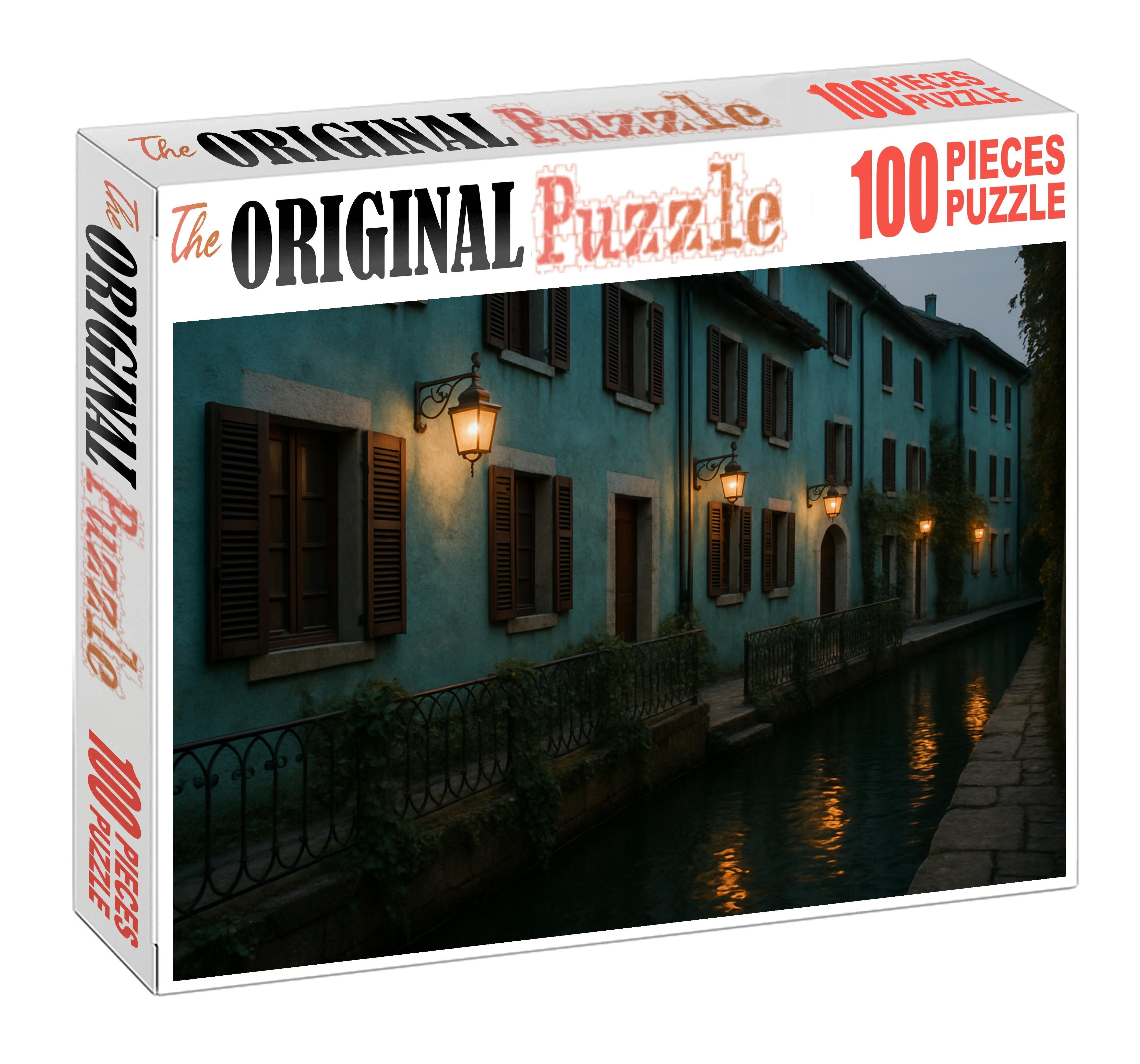 Turquoise Canal Promenade 200 Piece Puzzle