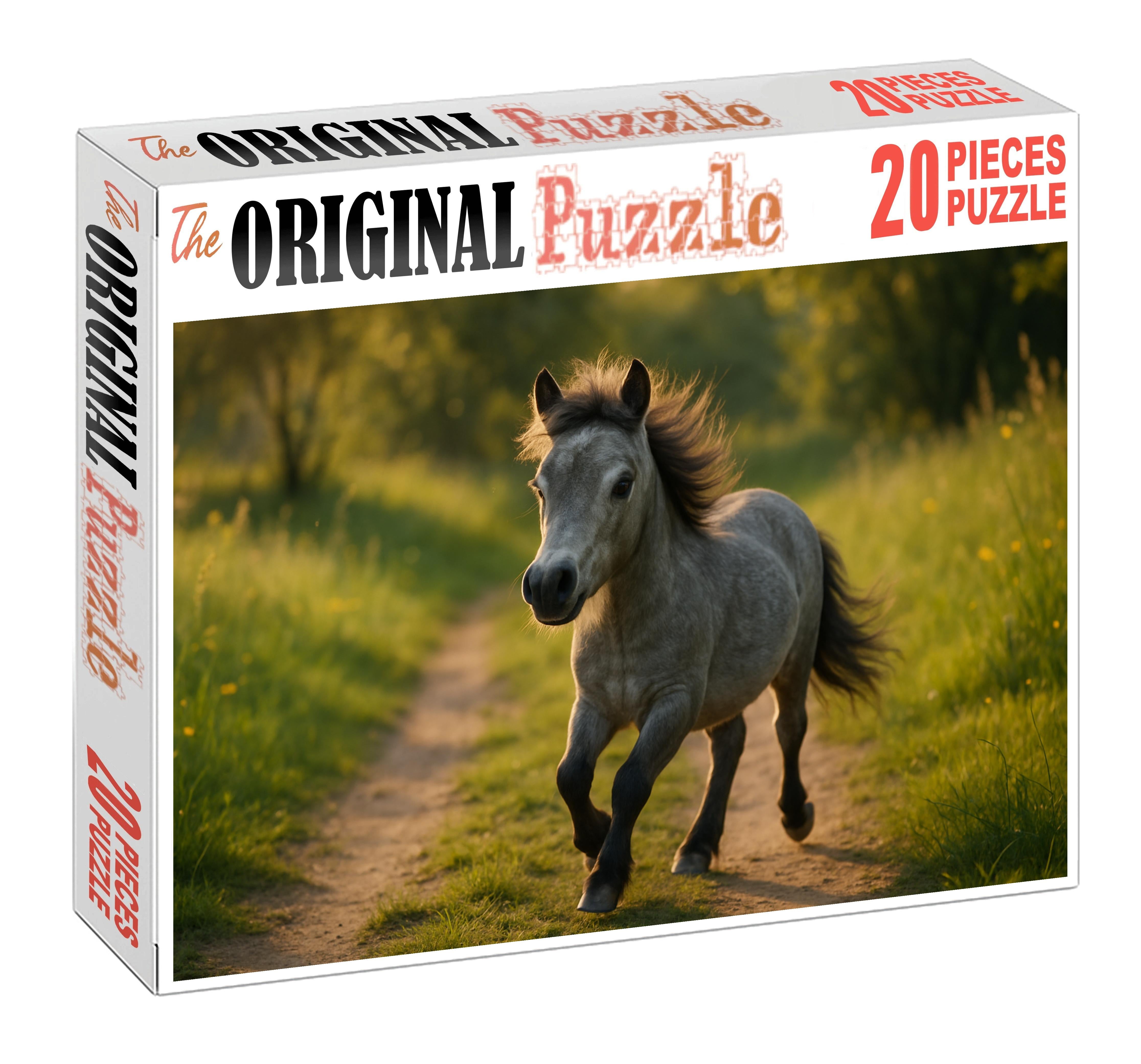 Silver Lining Pony Agile Gray With Playful Spirit Challenging Puzzles
