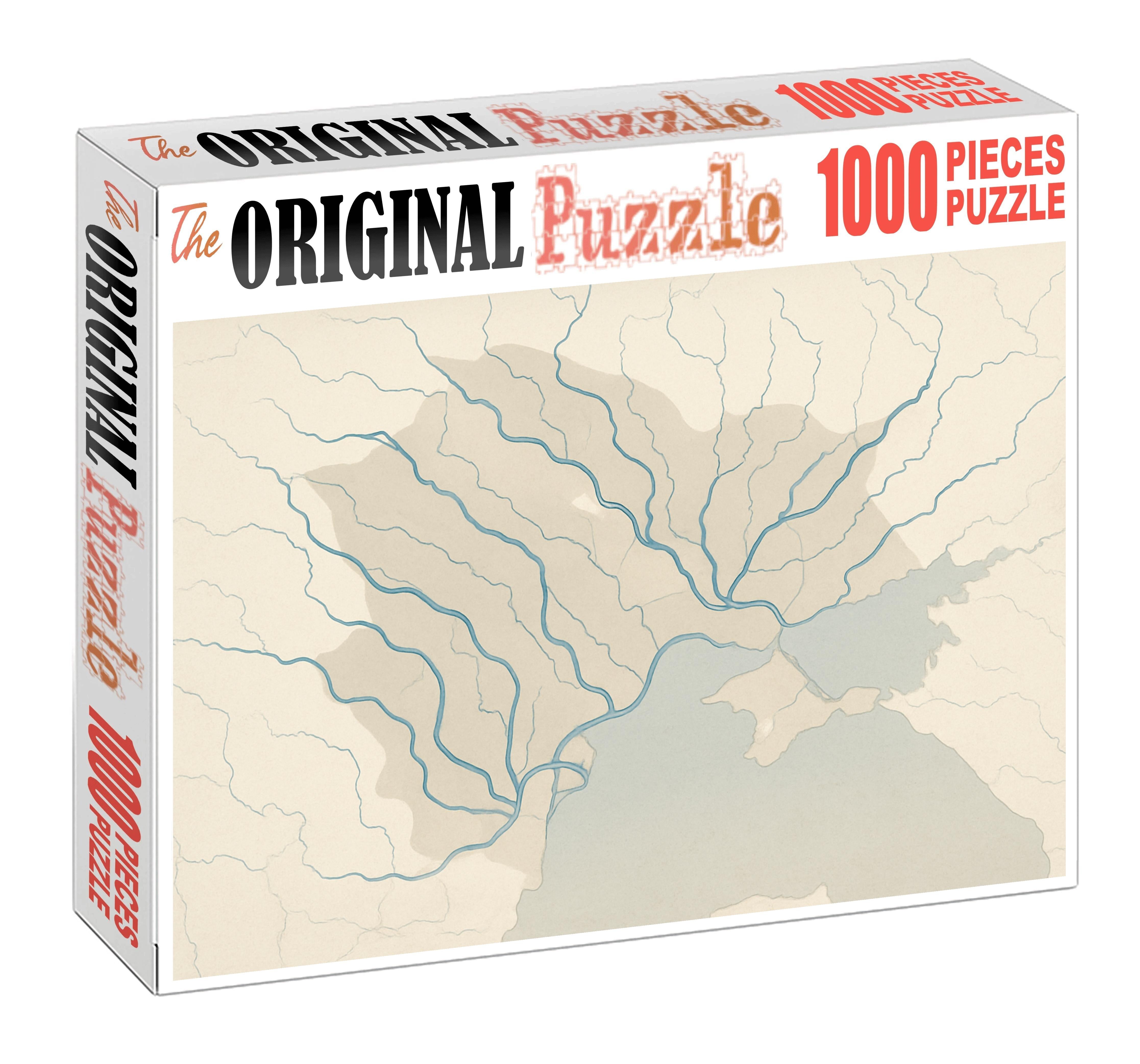 Historical River Network Overlay 50 Piece Puzzle