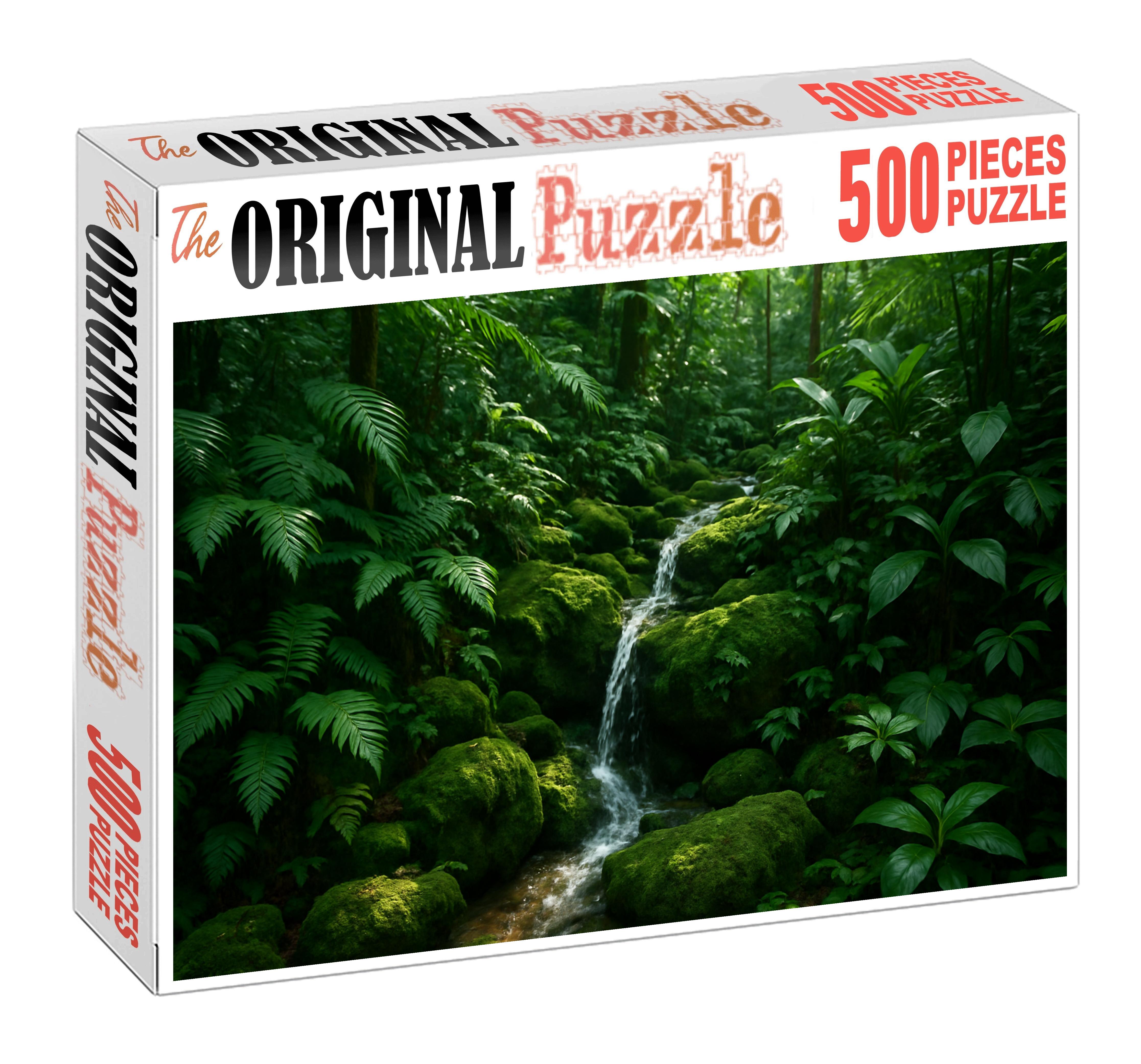 Verdant Ribbon Cascade 100 Piece Puzzle