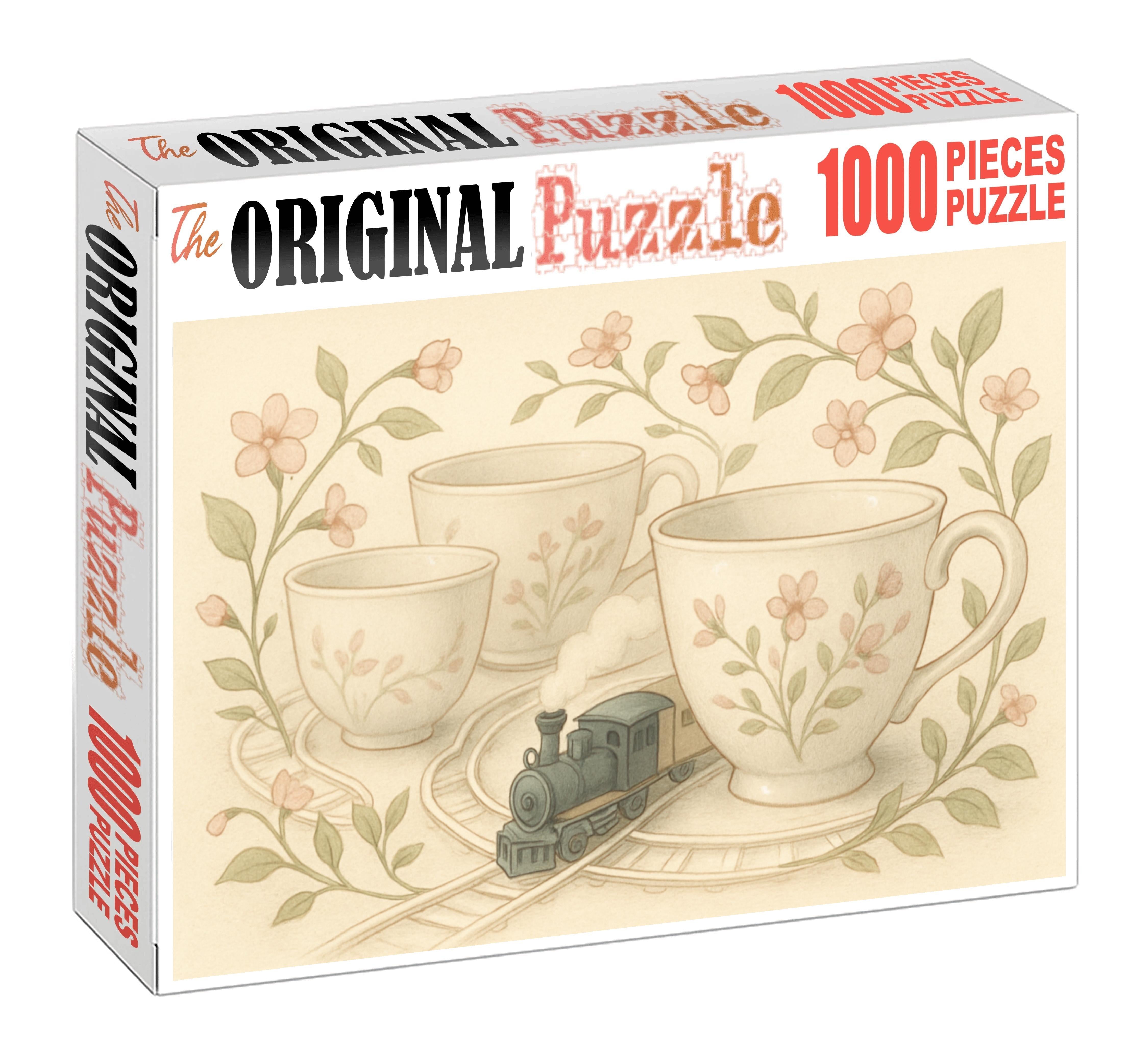 Tea Garden Train Adventure 500 Piece Puzzle