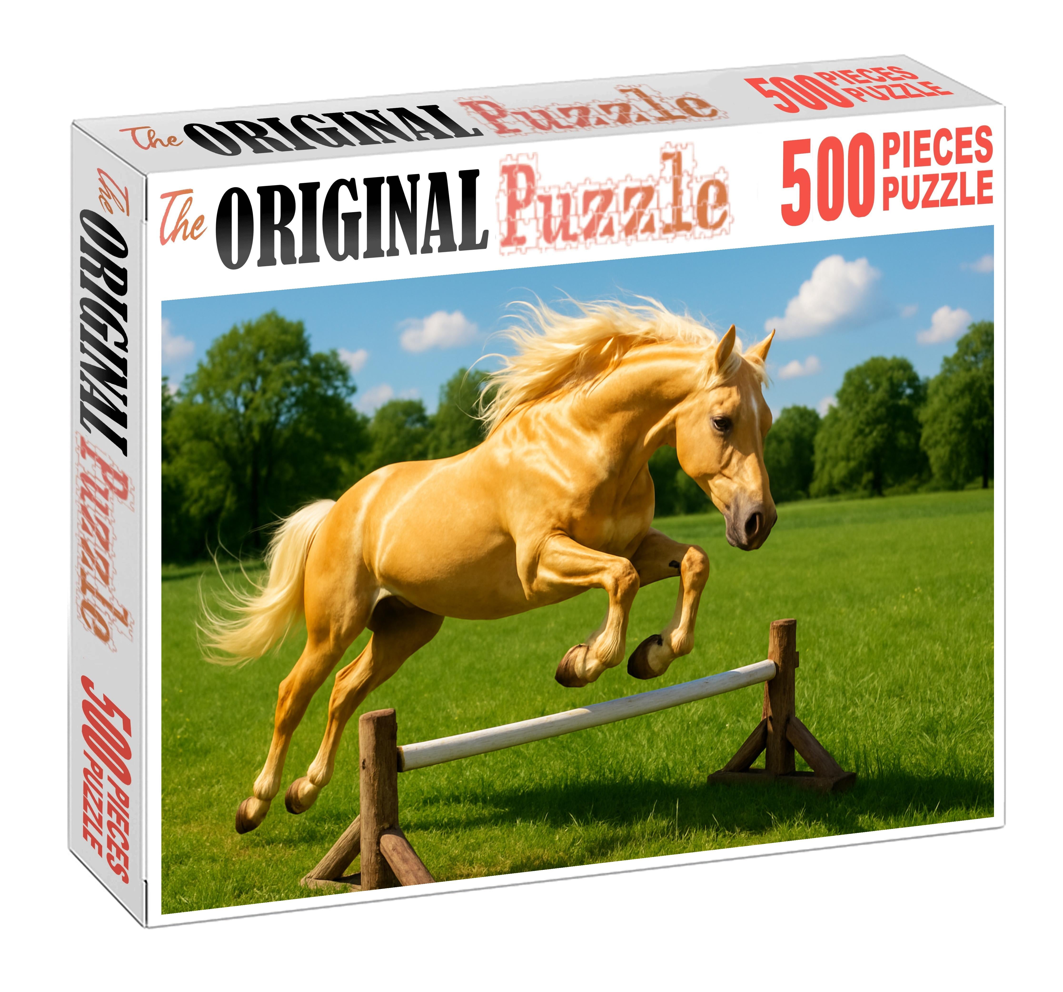 Sunfire Glimmer Sparkling Palomino Hunter Prospect Challenging Puzzles