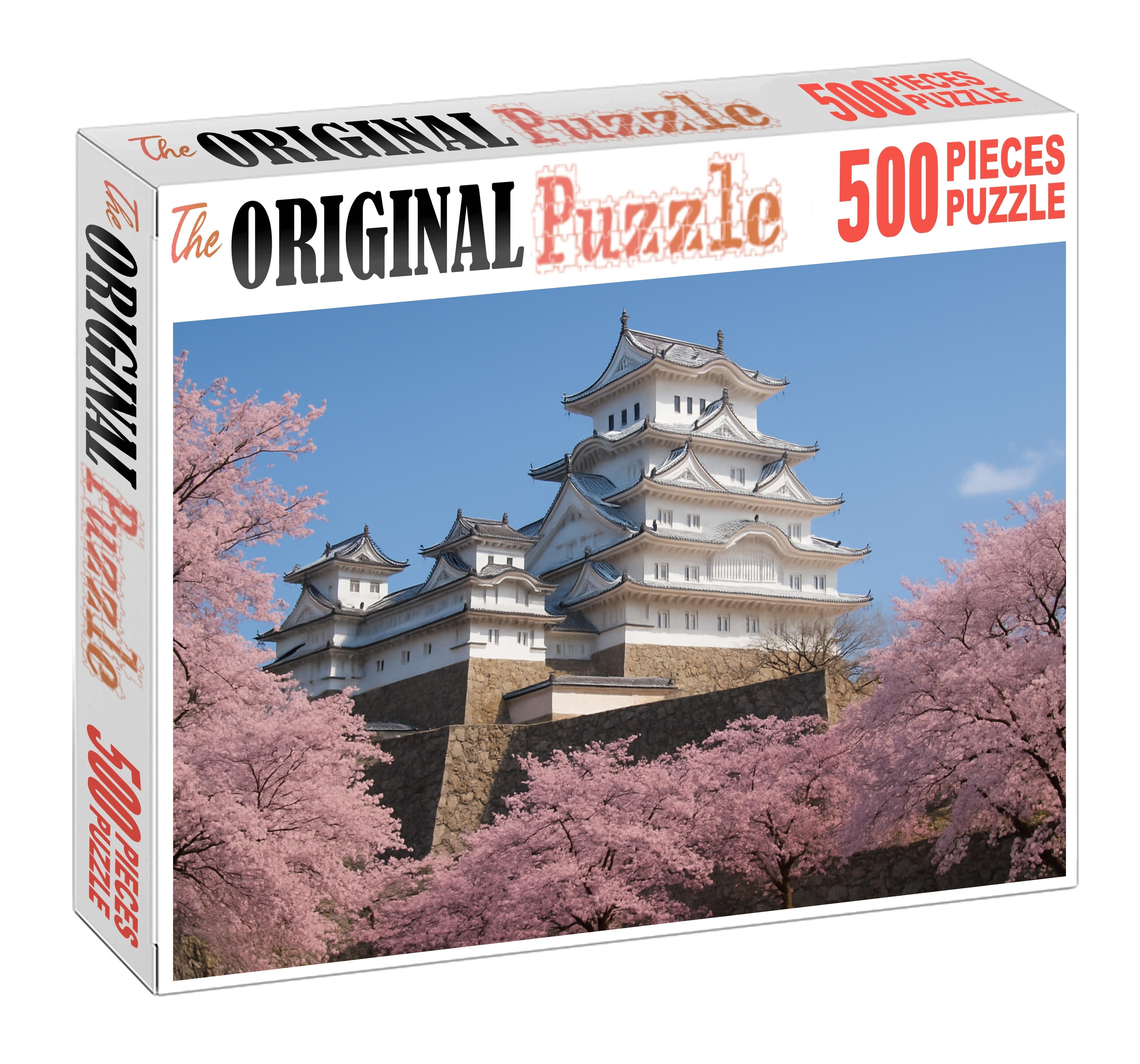 Himeji Castle Himeji Japan Recognized By 5500 Worldwide As The 'white Heron' Fortress Of Feudal Elegance Unique Puzzle Design