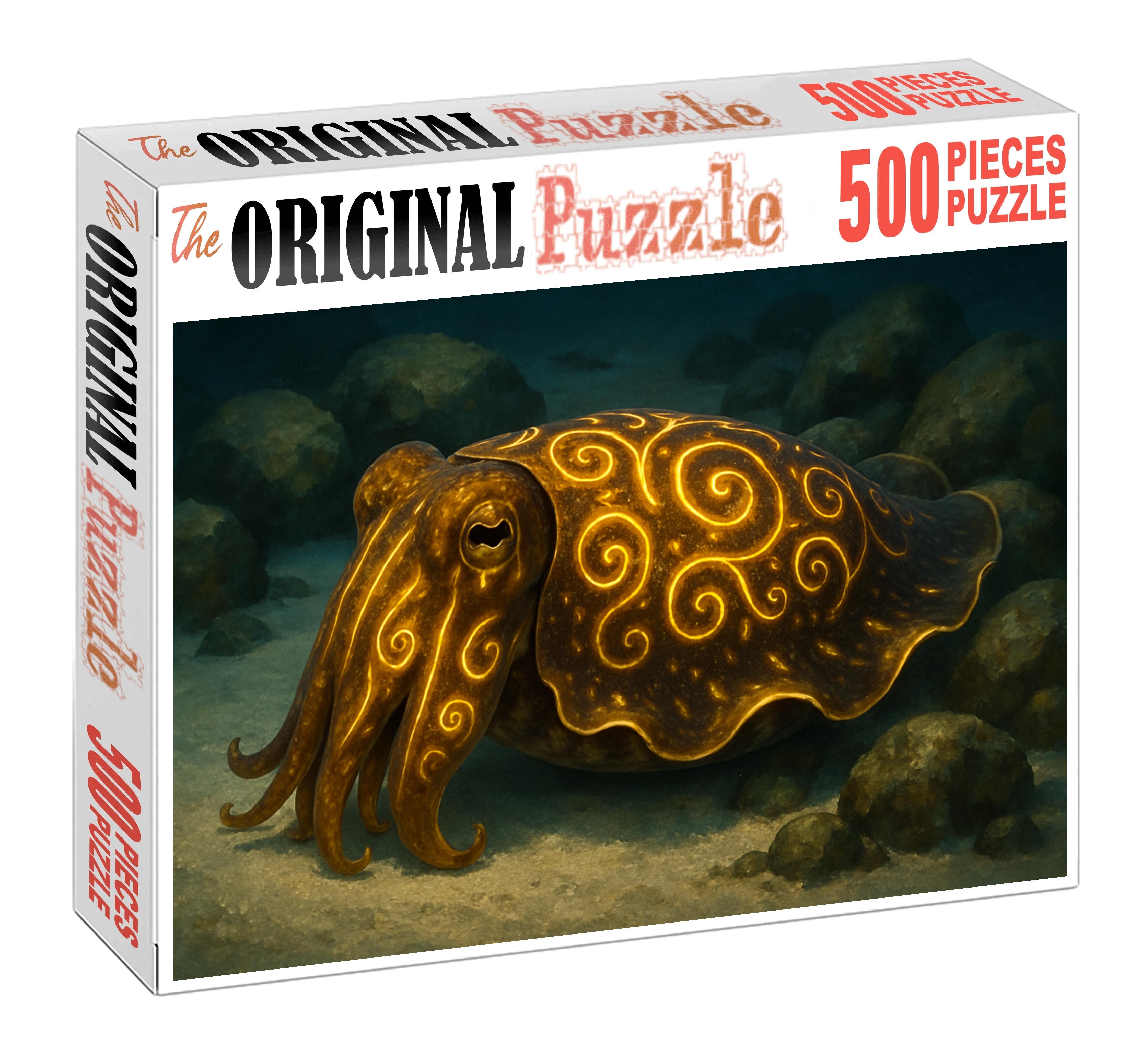 Golden Spiral Cuttlefish Camouflage Master With Swirling Mantle Patterns Easy Puzzles