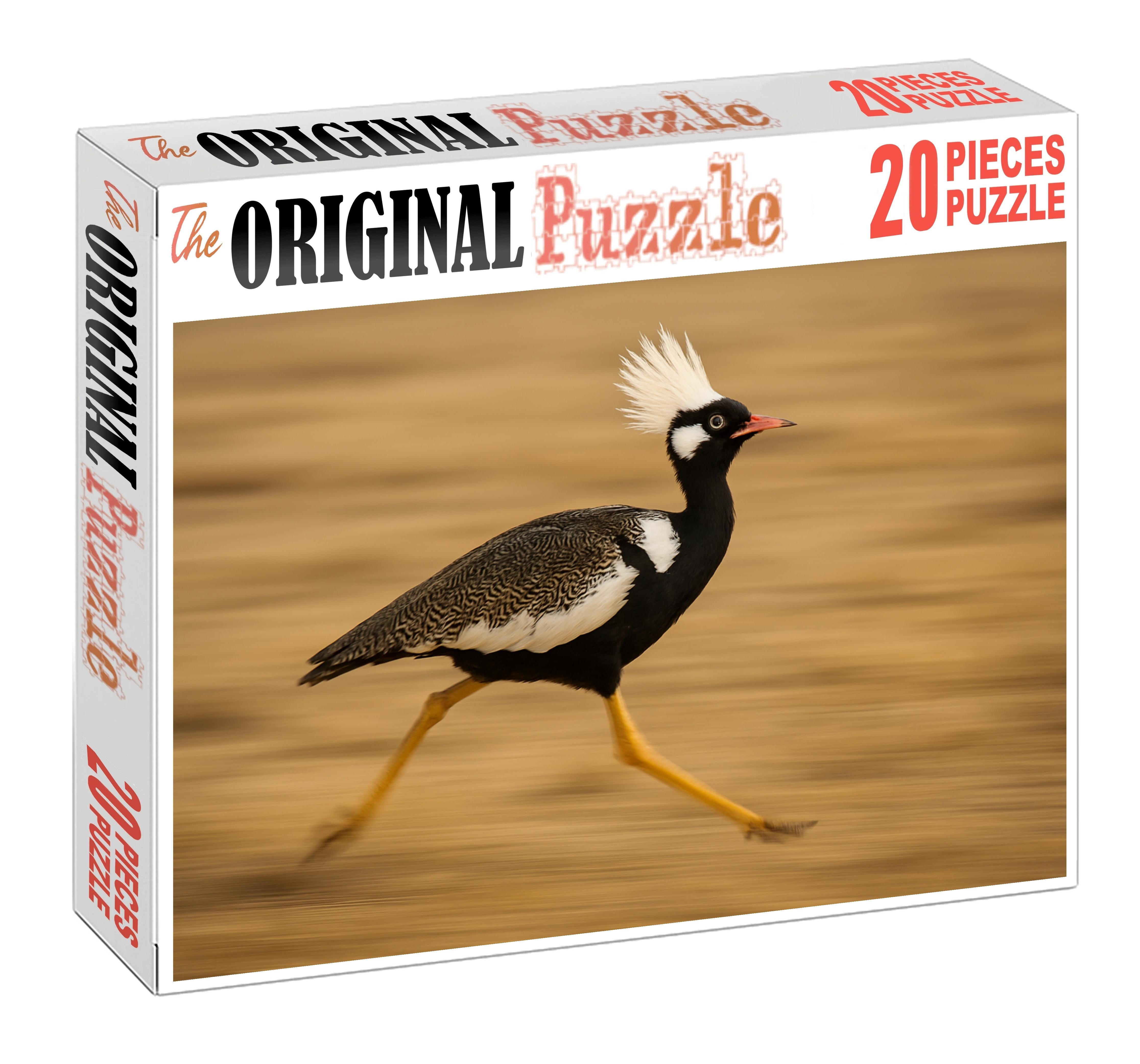 Ivory Crest Runner Agile Ground-dweller With Feathered Head Plumes Puzzle Fun