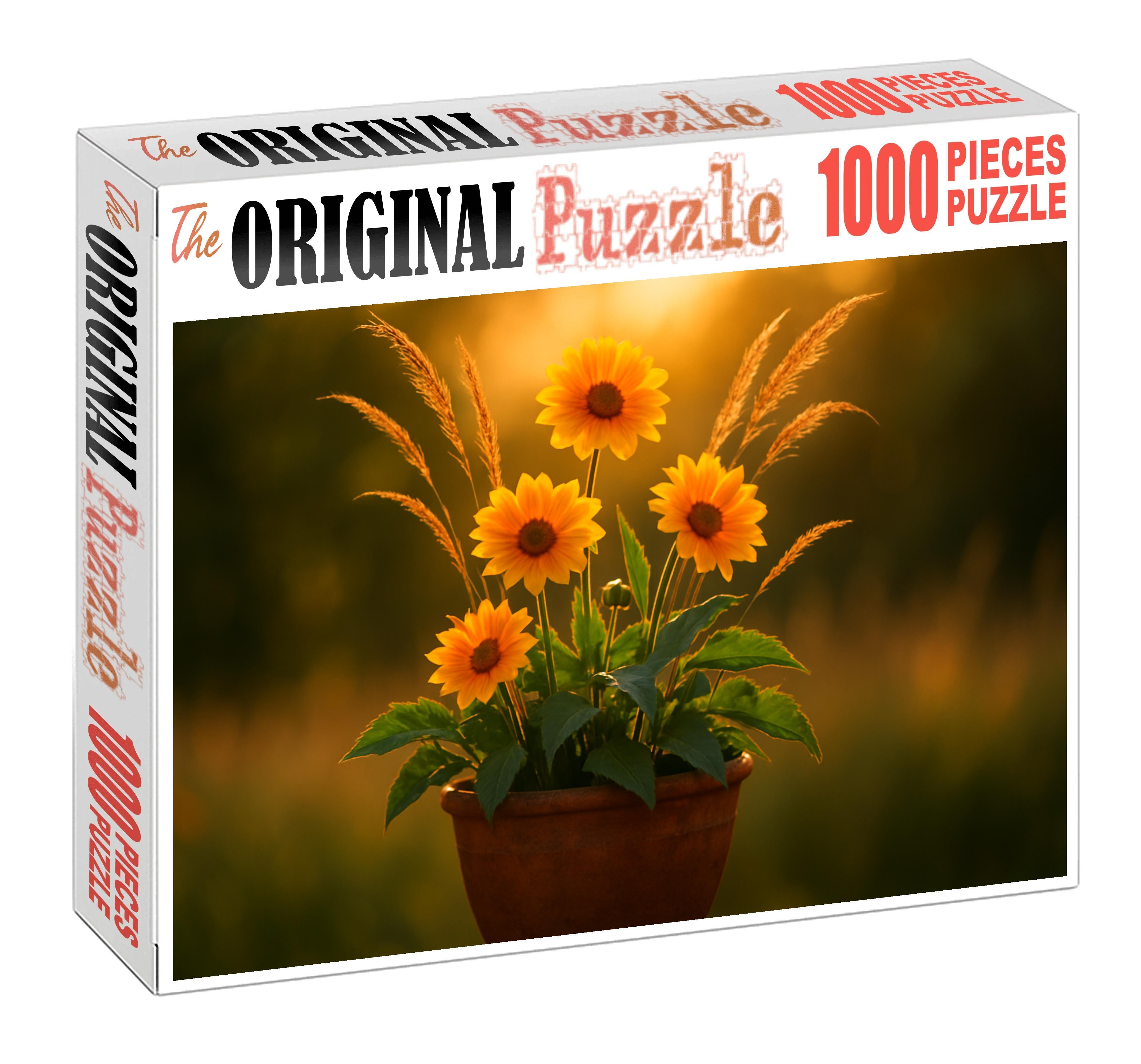Golden Hour Pot Arrangement 200 Piece Puzzle