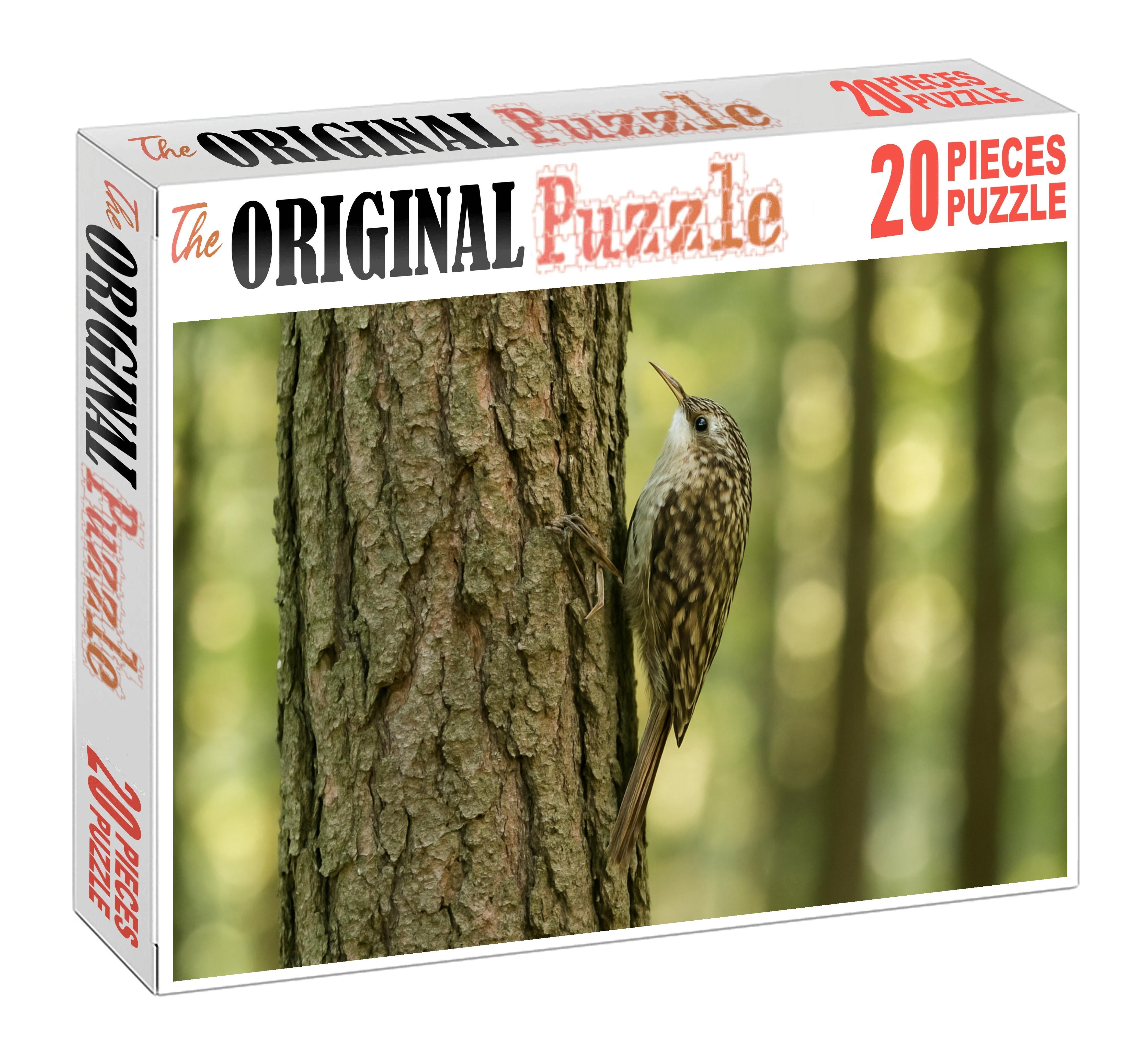 Brown Creeper Spiral Bark Forager Large Format Puzzle