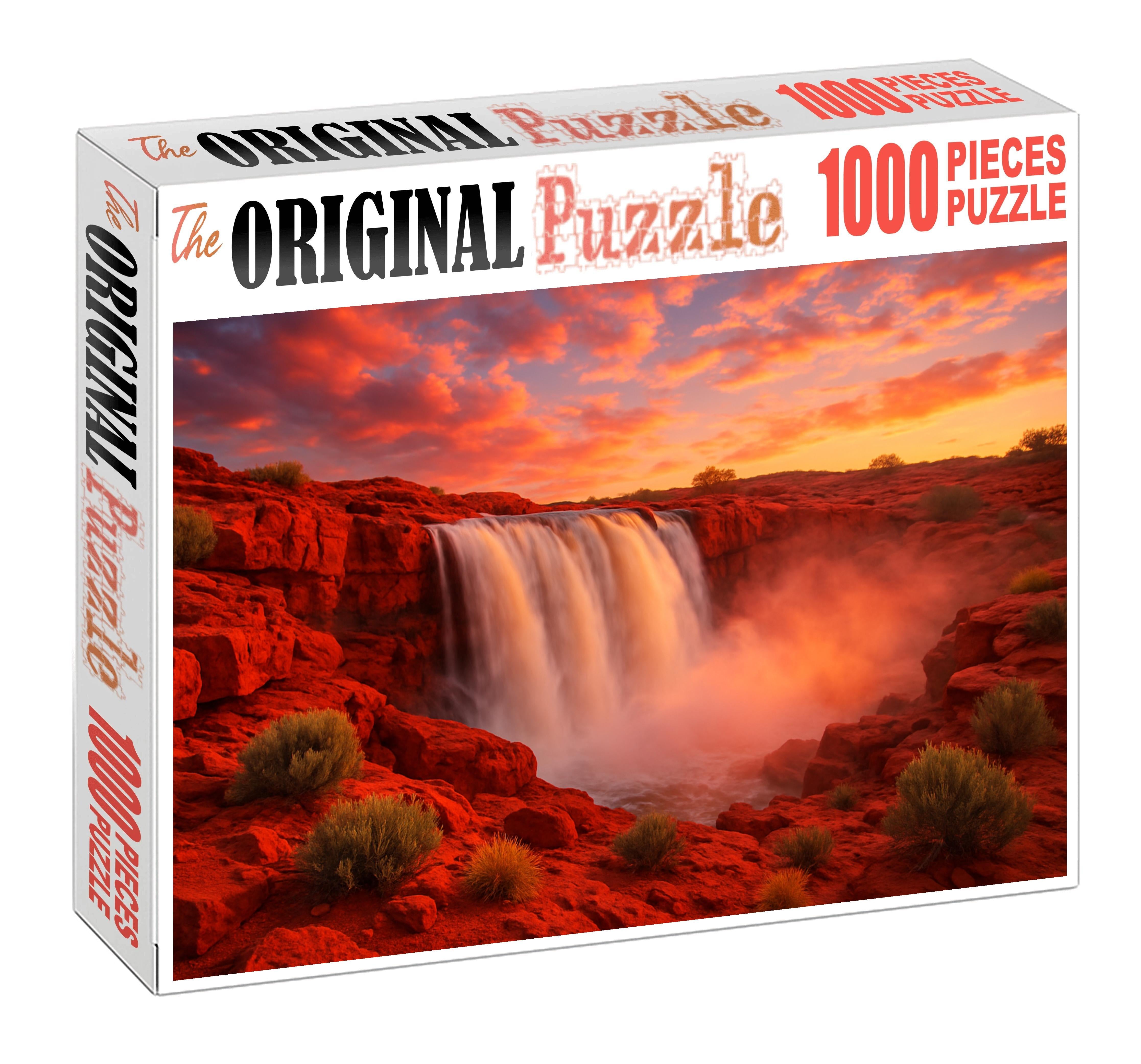 Crimson Sunset Torrent 100 Piece Puzzle