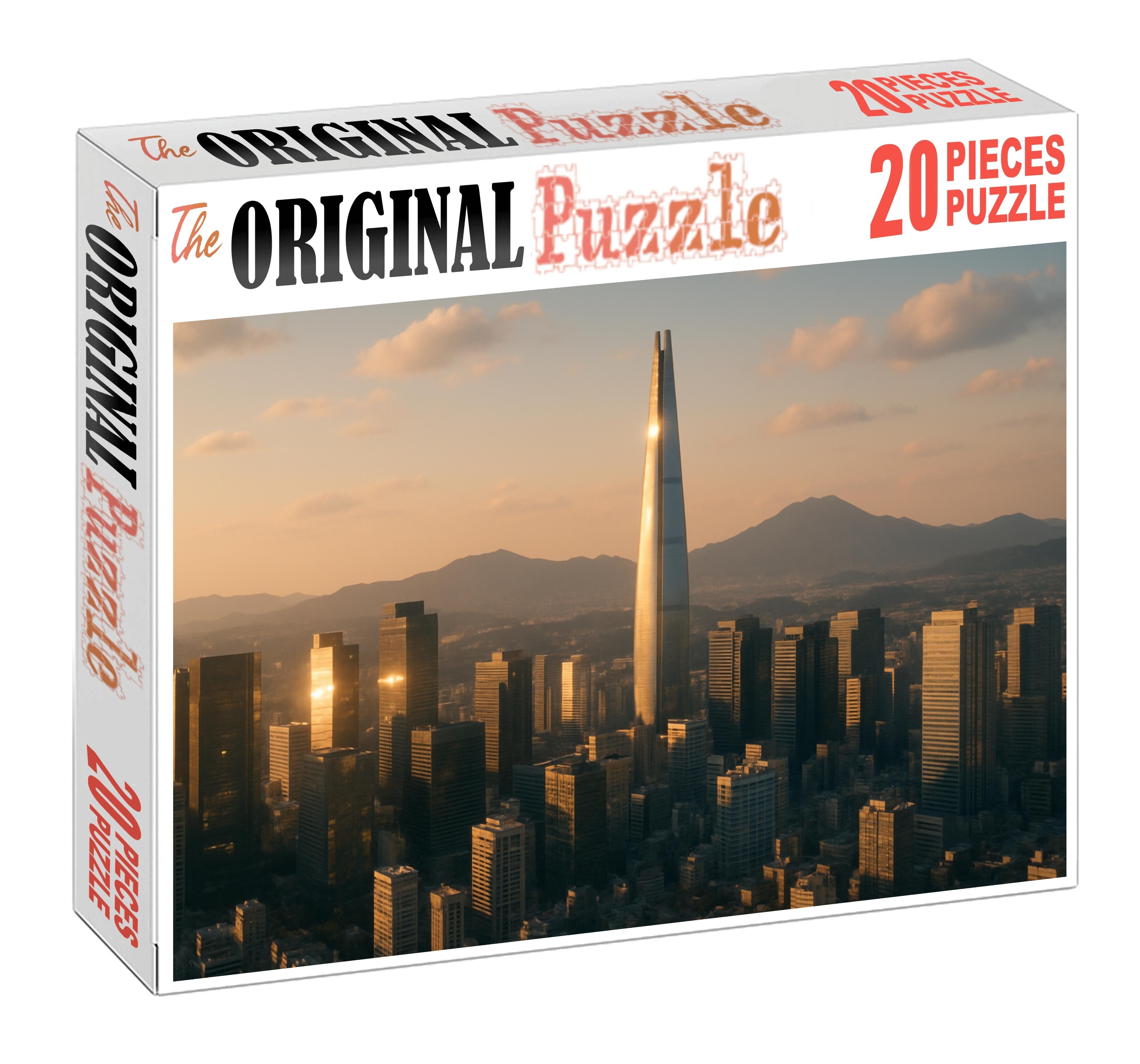 Seoul Gangnam Skyline South Koreas Powerhouse Vertical Cityscape 1000 Piece Puzzle
