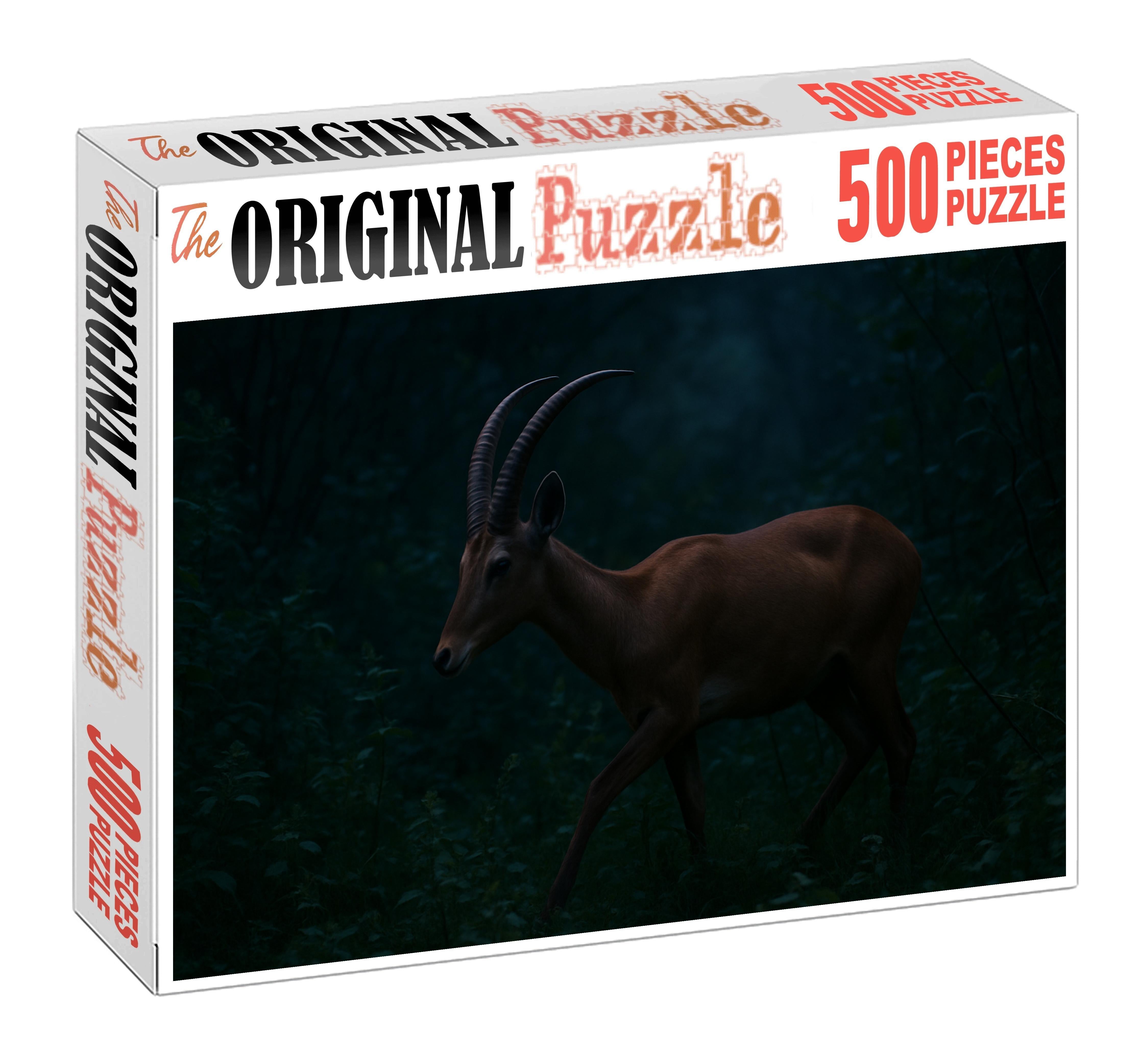 Duskhorn Stalker Agile Predator With Curved Horns And Stealthy Prowess 200 Piece Puzzle