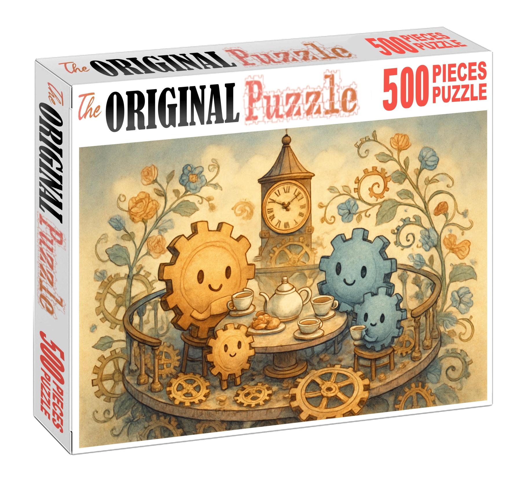 Clocktower Tea Gathering 500 Piece Puzzle