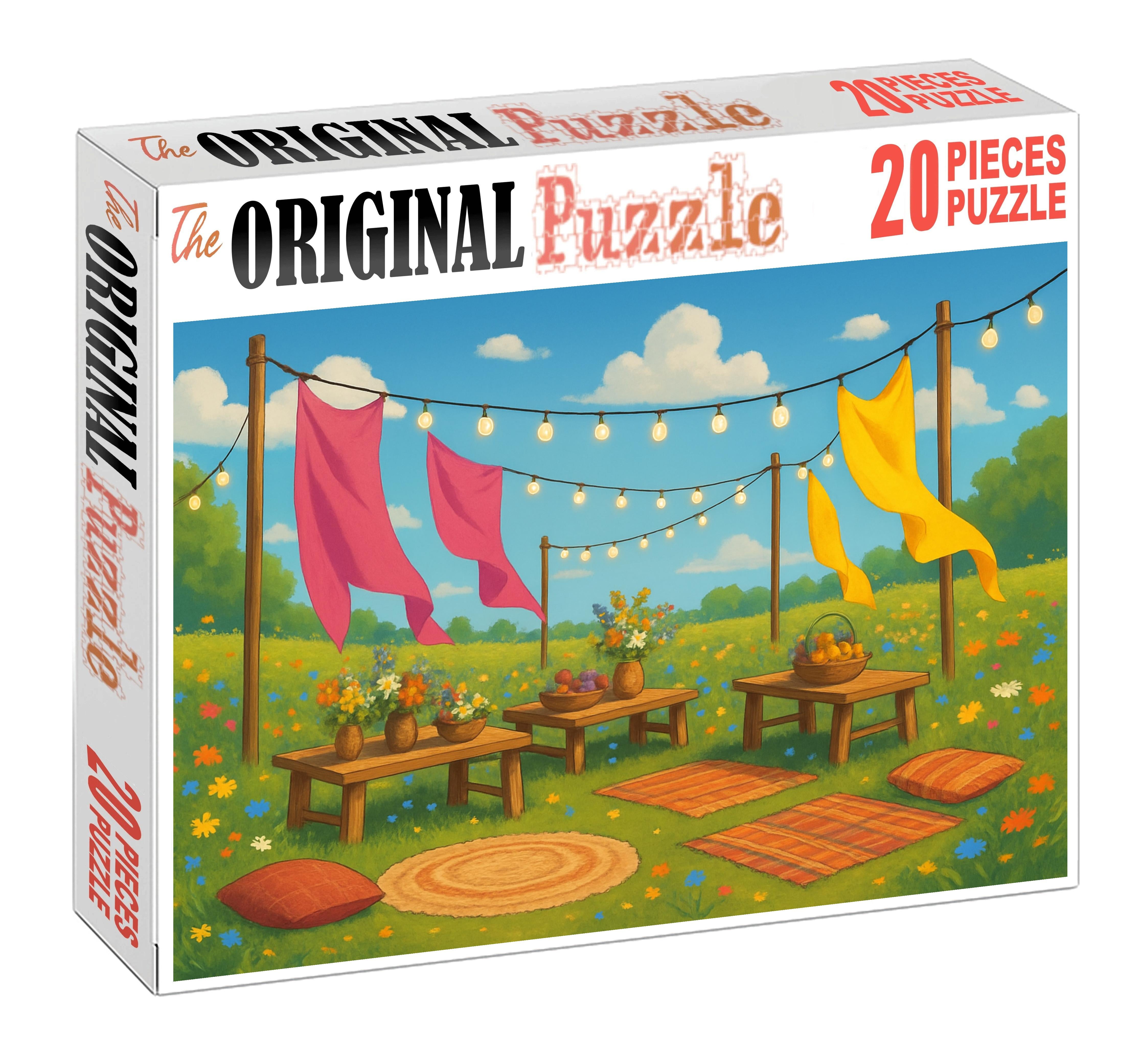 Vibrant Meadow Fiesta Premium Puzzle Pieces