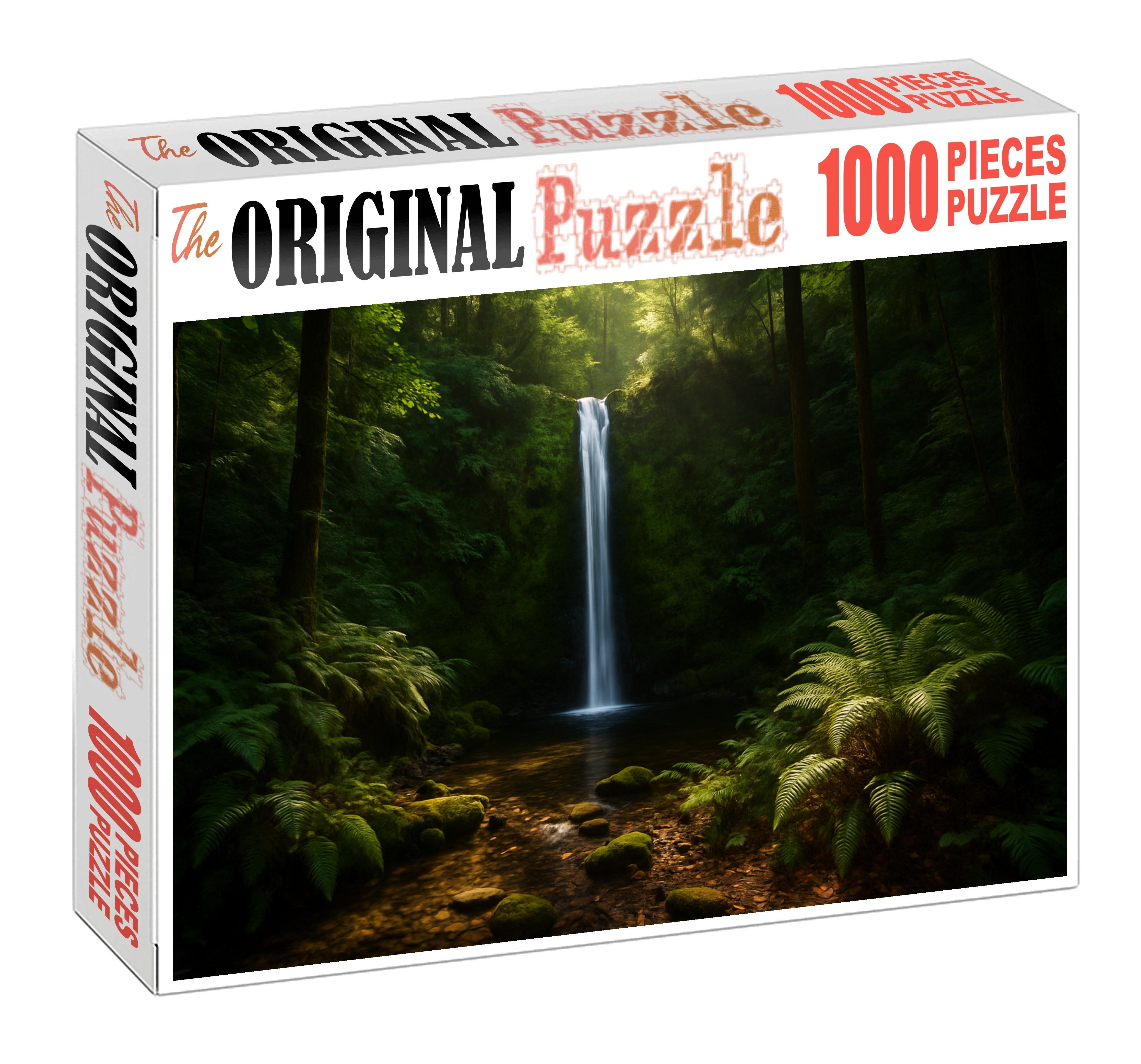 Sun-dappled Forest Drop Large Format Puzzle