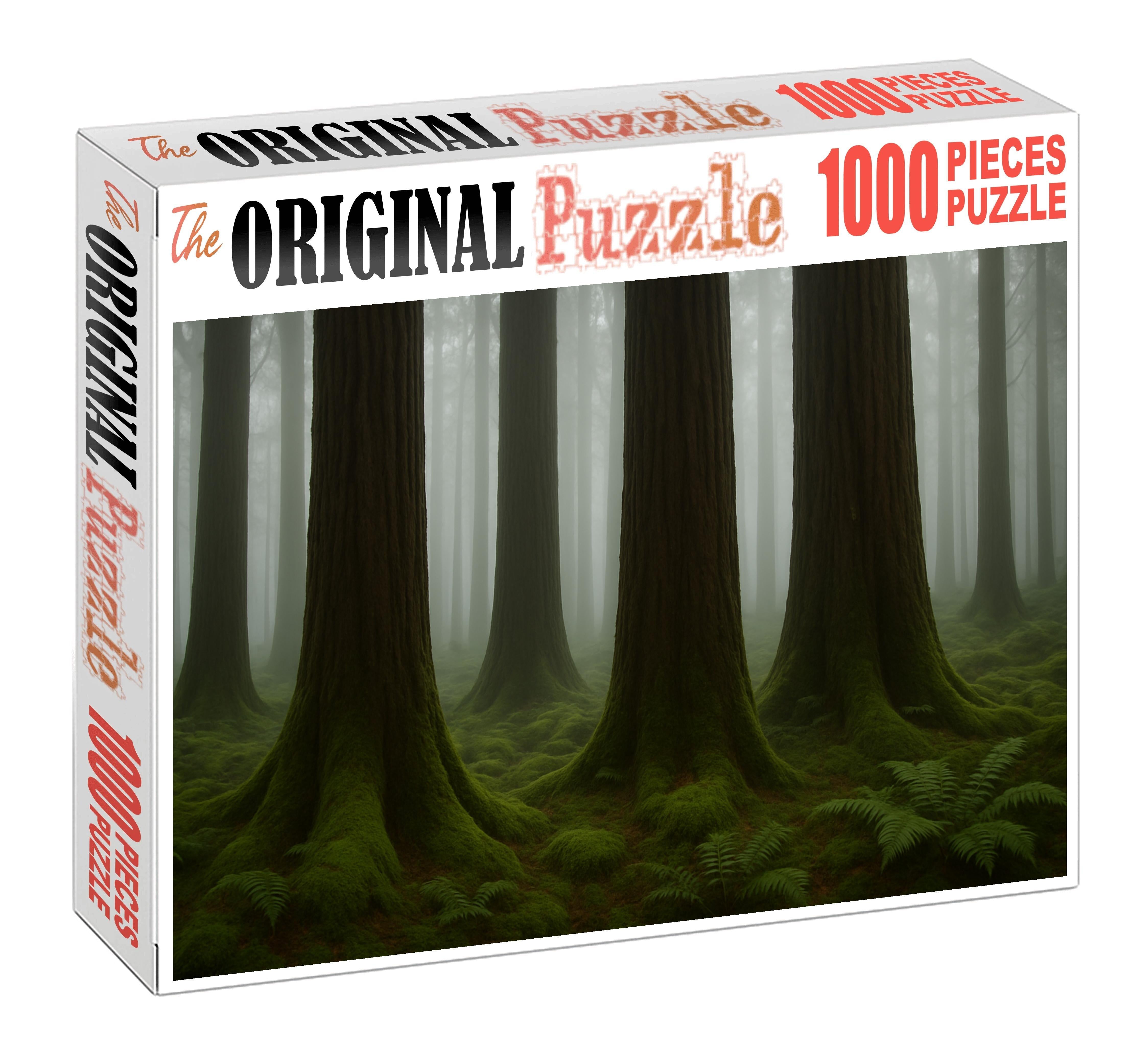 Misty Redwood Glade Custom Jigsaw Puzzle