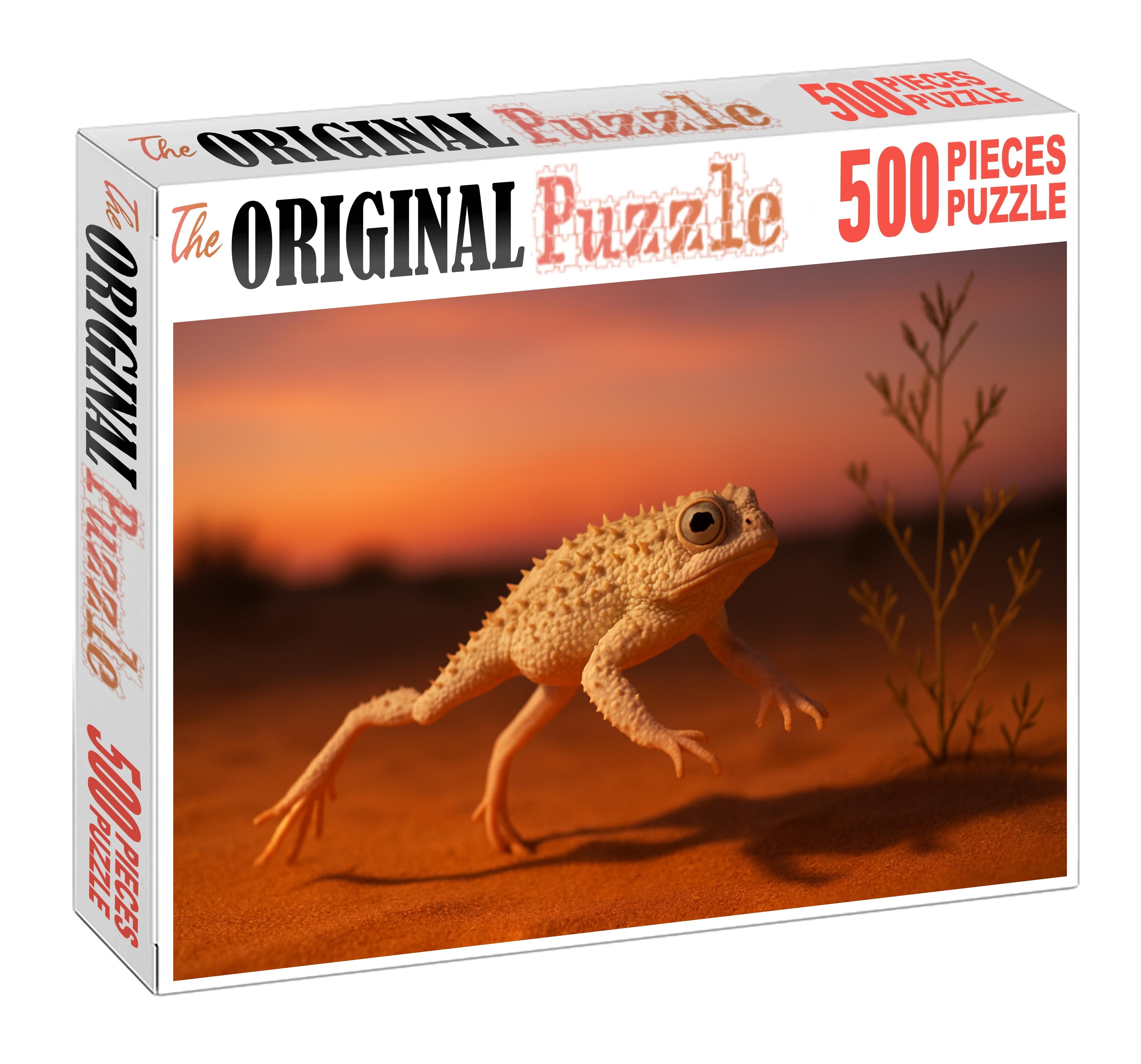 Ivory Spine Hopper Small Desert Amphibian With Resilient White Spines Mini Puzzle