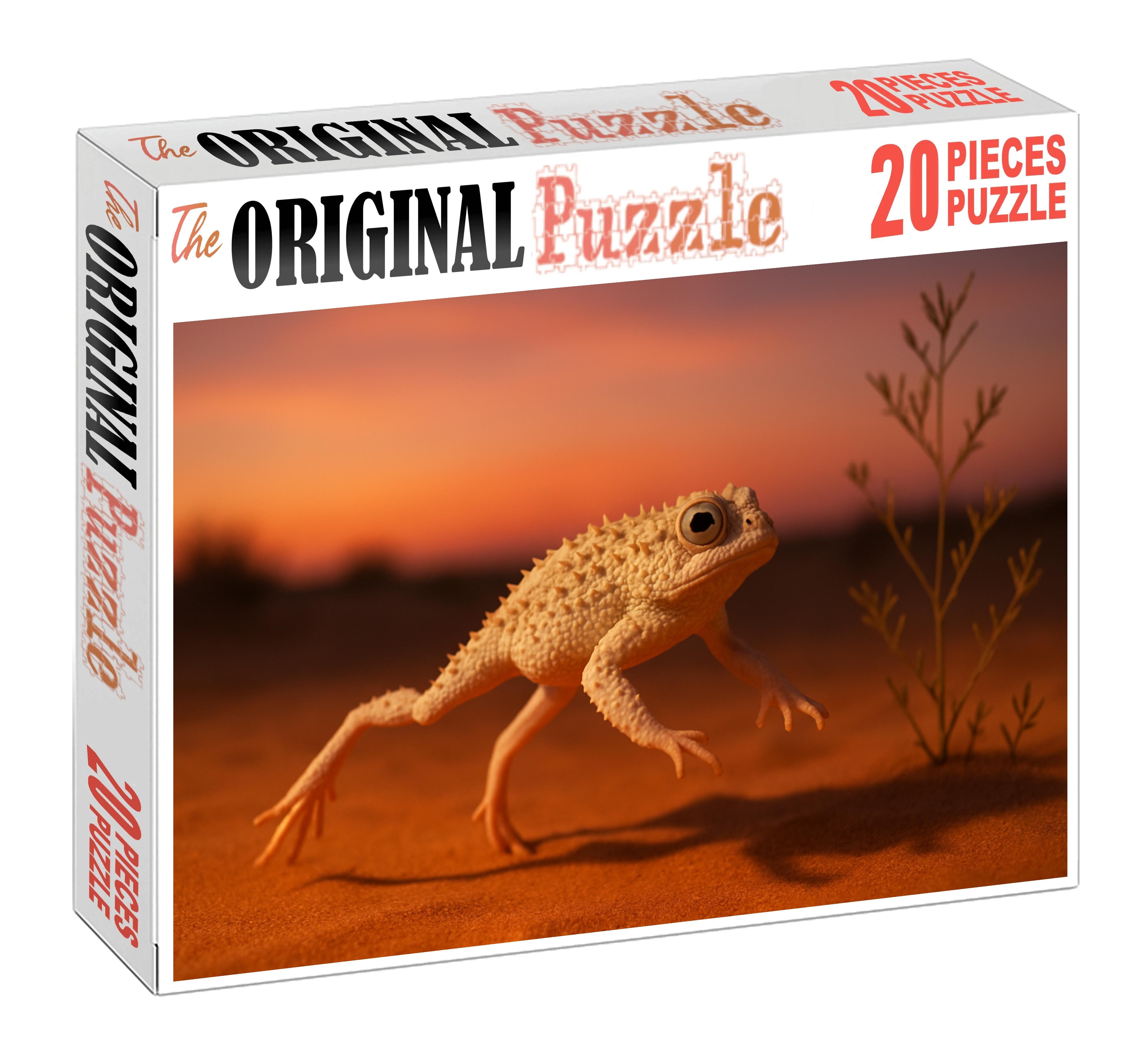 Ivory Spine Hopper Small Desert Amphibian With Resilient White Spines Mini Puzzle