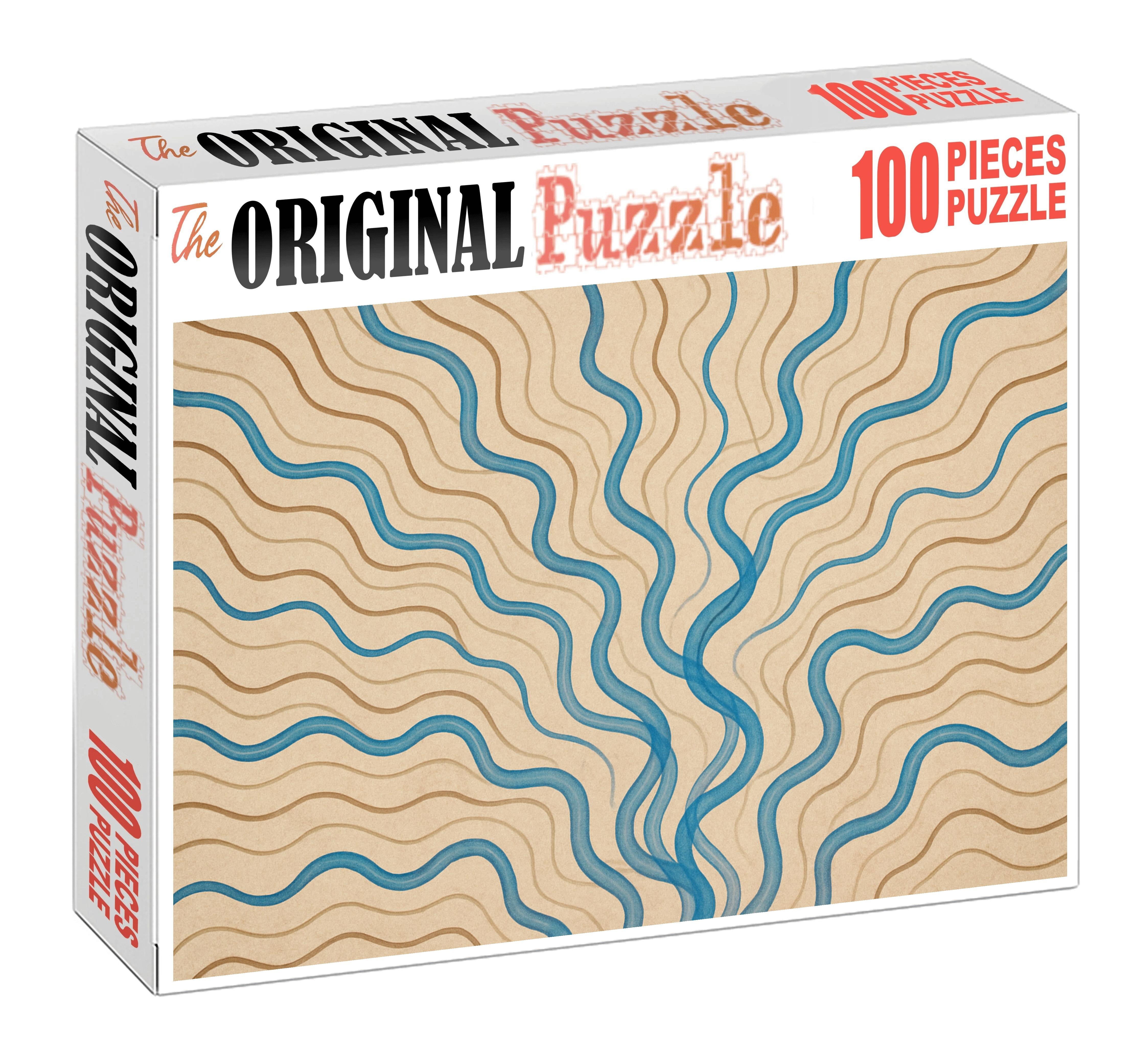 Historical River Meander Evolution Puzzle Collection