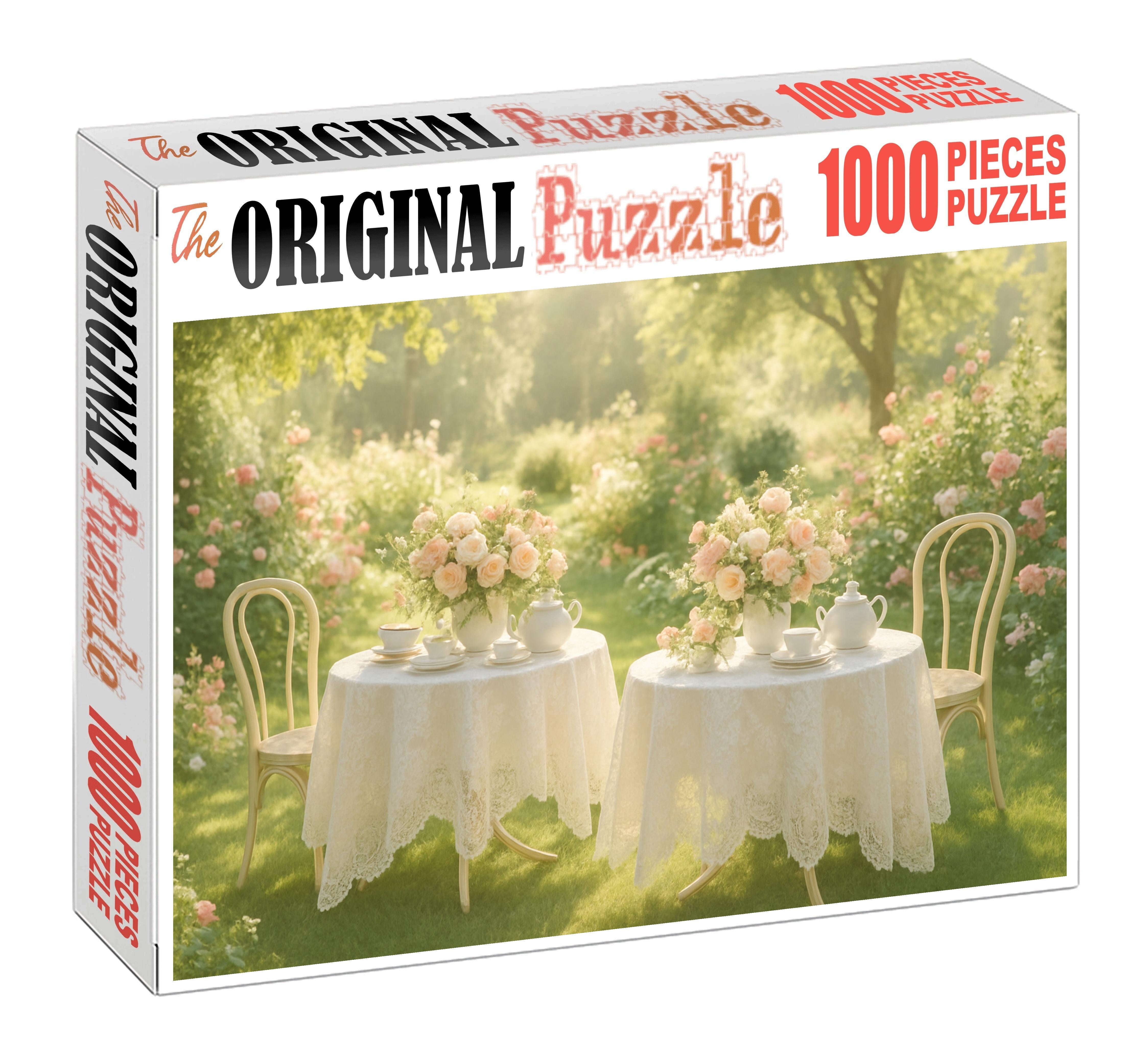 Springtime Garden Tea Soiree Puzzle For Adults