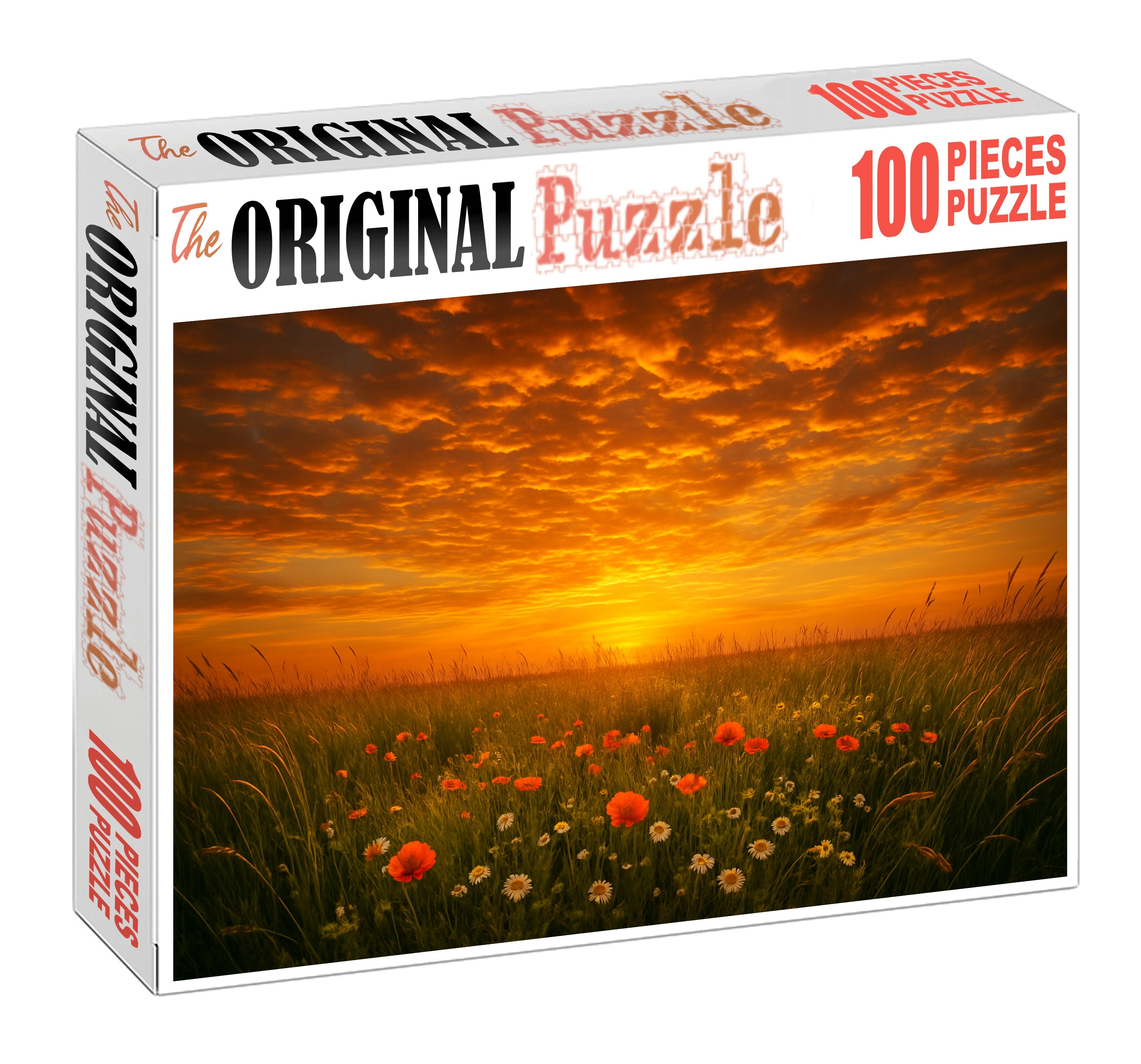Golden Hour Meadow Puzzle For Adults