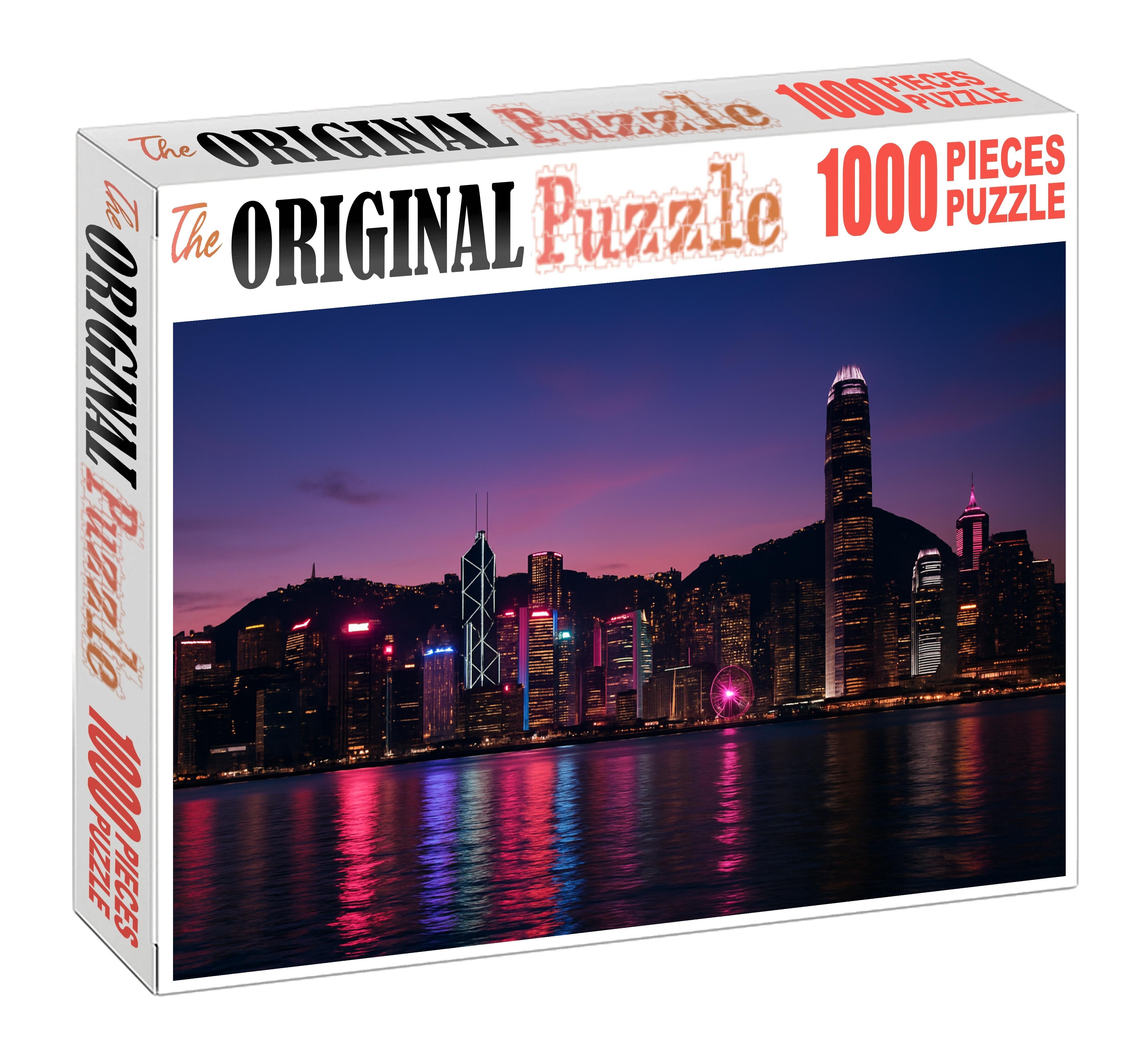 Hong Kong Central Skyline Renowned As One Of The World's Most Iconic Skylines 300 Piece Puzzle