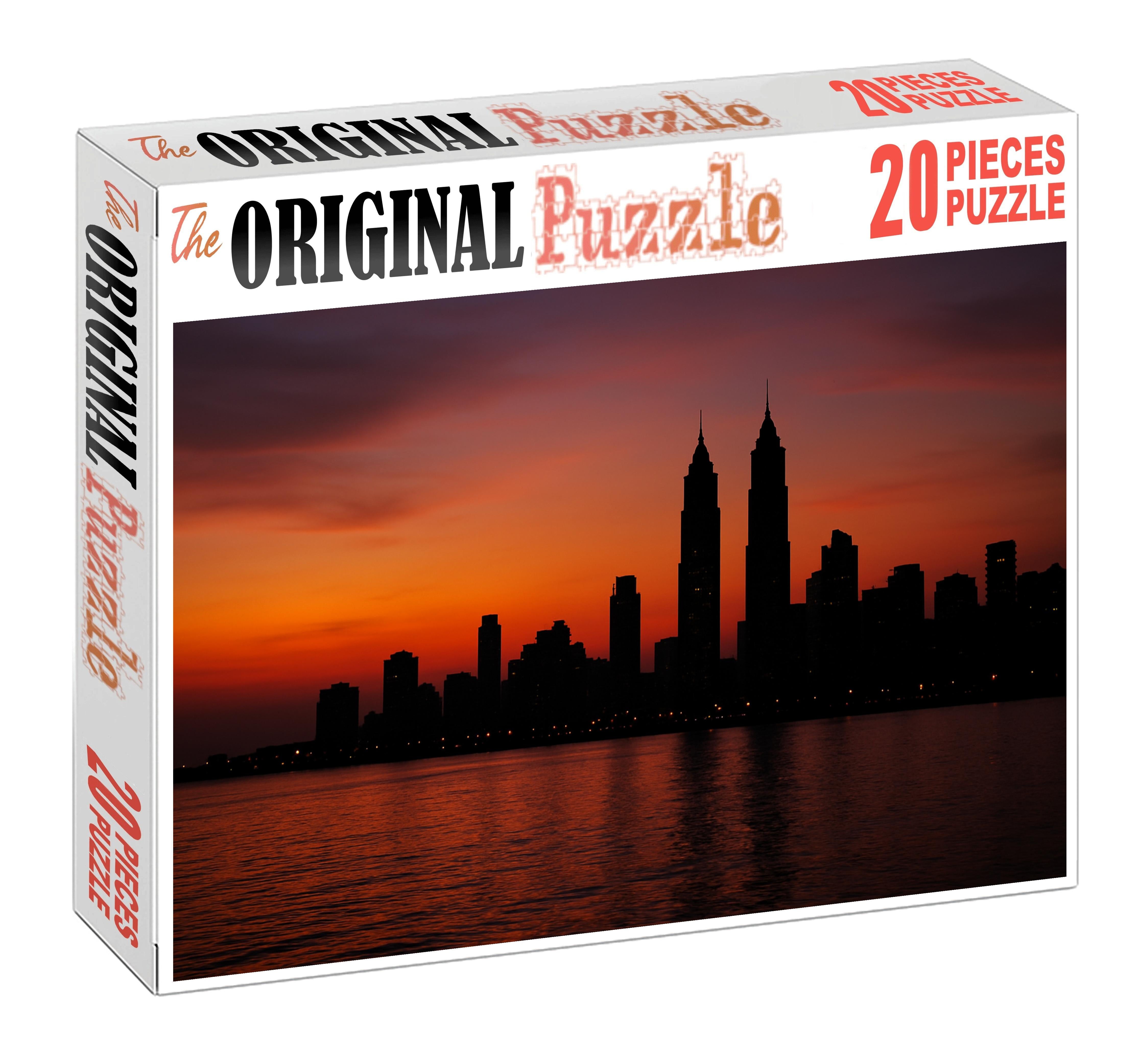 Mumbai Nariman Point Skyline Indias Premier Commercial Hub With A Striking Coastal Presence 200 Piece Puzzle