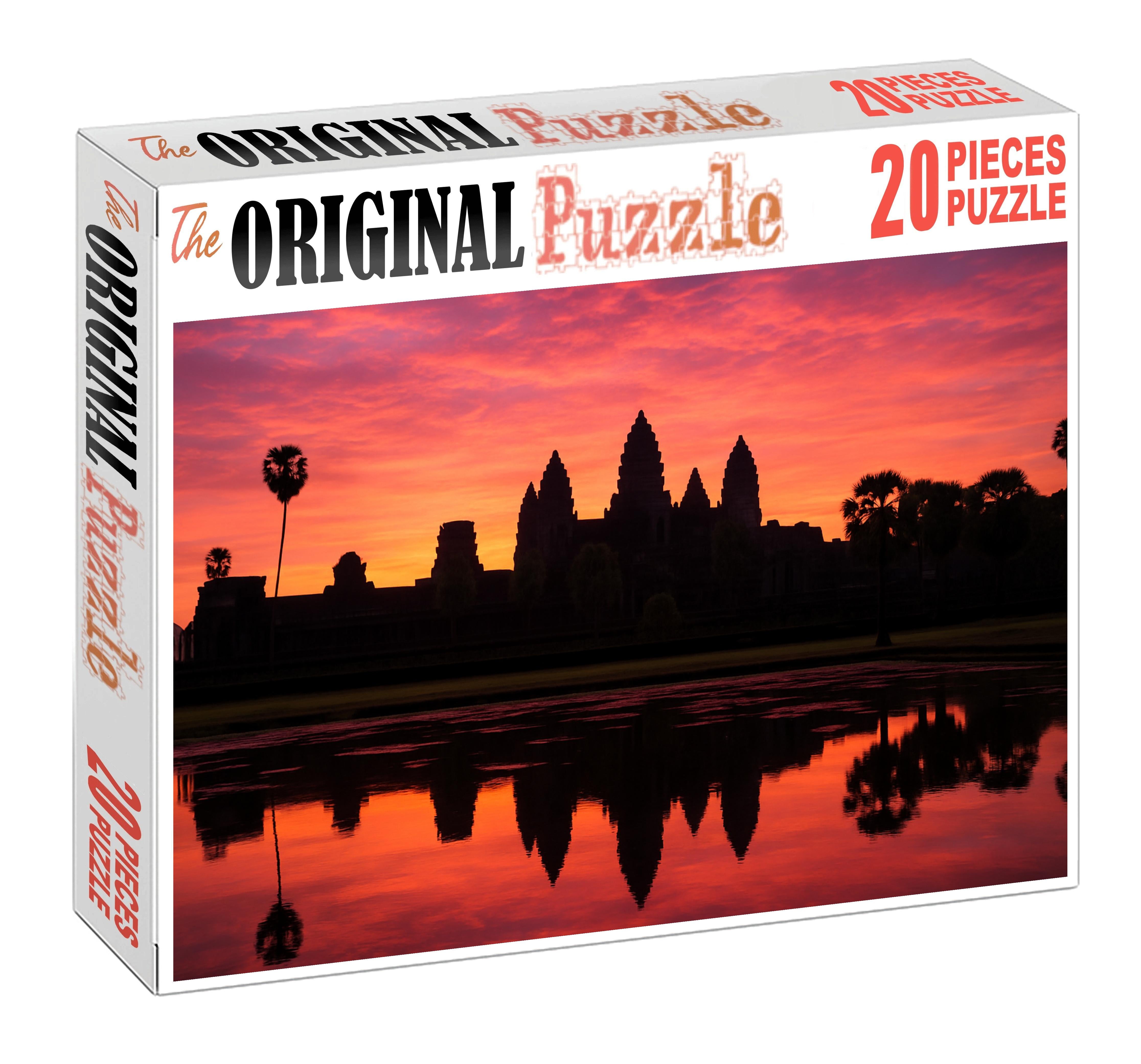 Angkor Wat Situated In Siem Reap Cambodia Recognized By Approximately 7420 Globally As A Majestic Symbol Of Ancient Khmer Architecture Large Format Puzzle