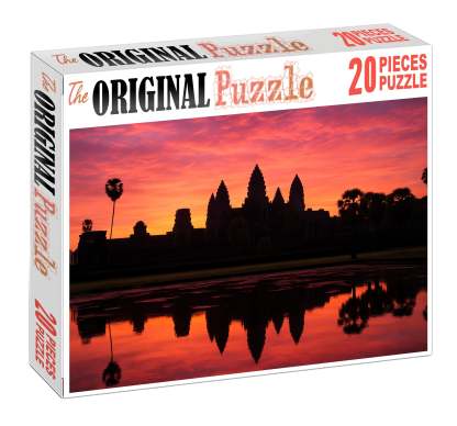 Angkor Wat Situated In Siem Reap Cambodia Recognized By Approximately 7420 Globally As A Majestic Symbol Of Ancient Khmer Architecture Large Format Puzzle