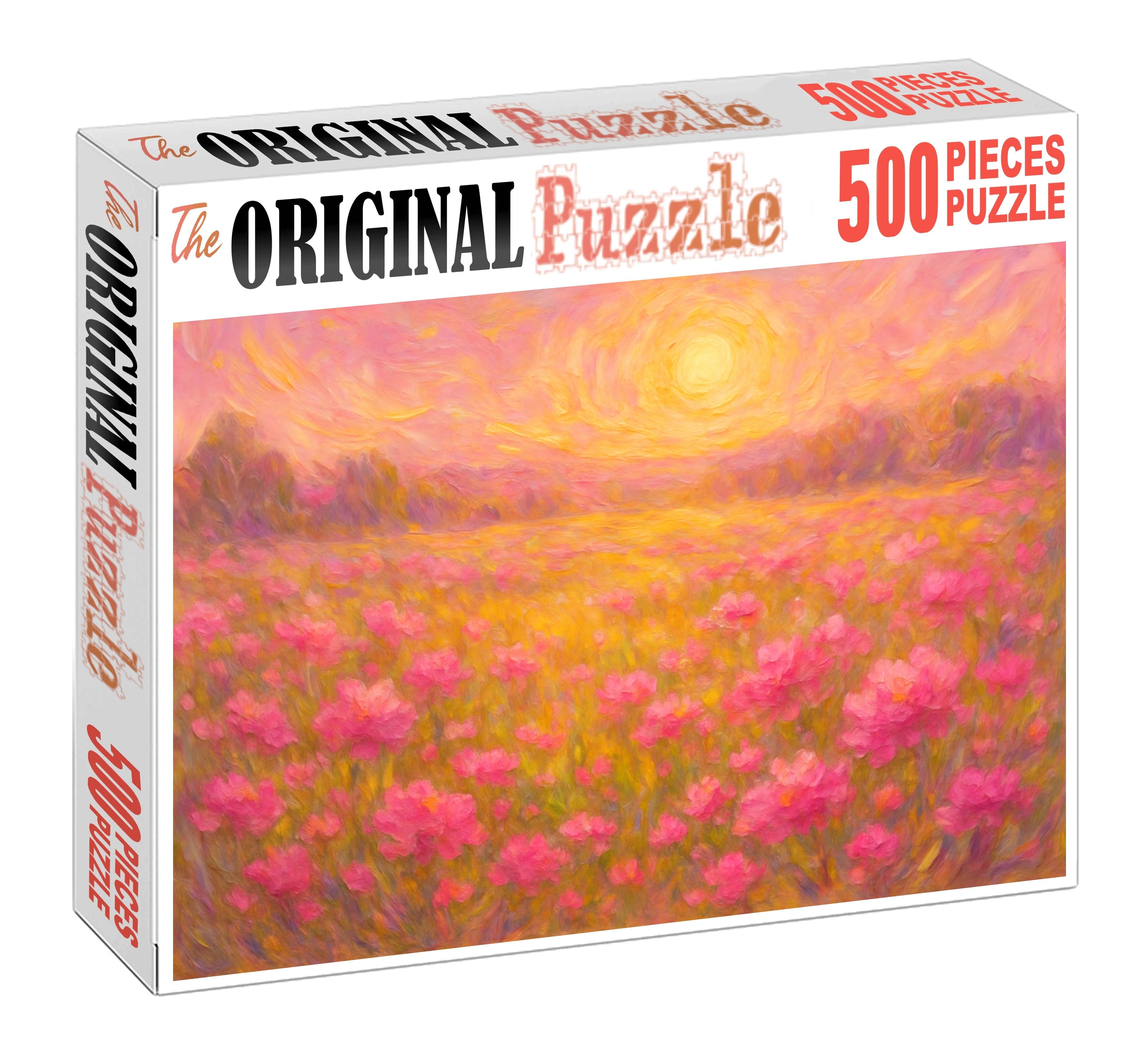 Symphony In Pink And Gold 100 Piece Puzzle