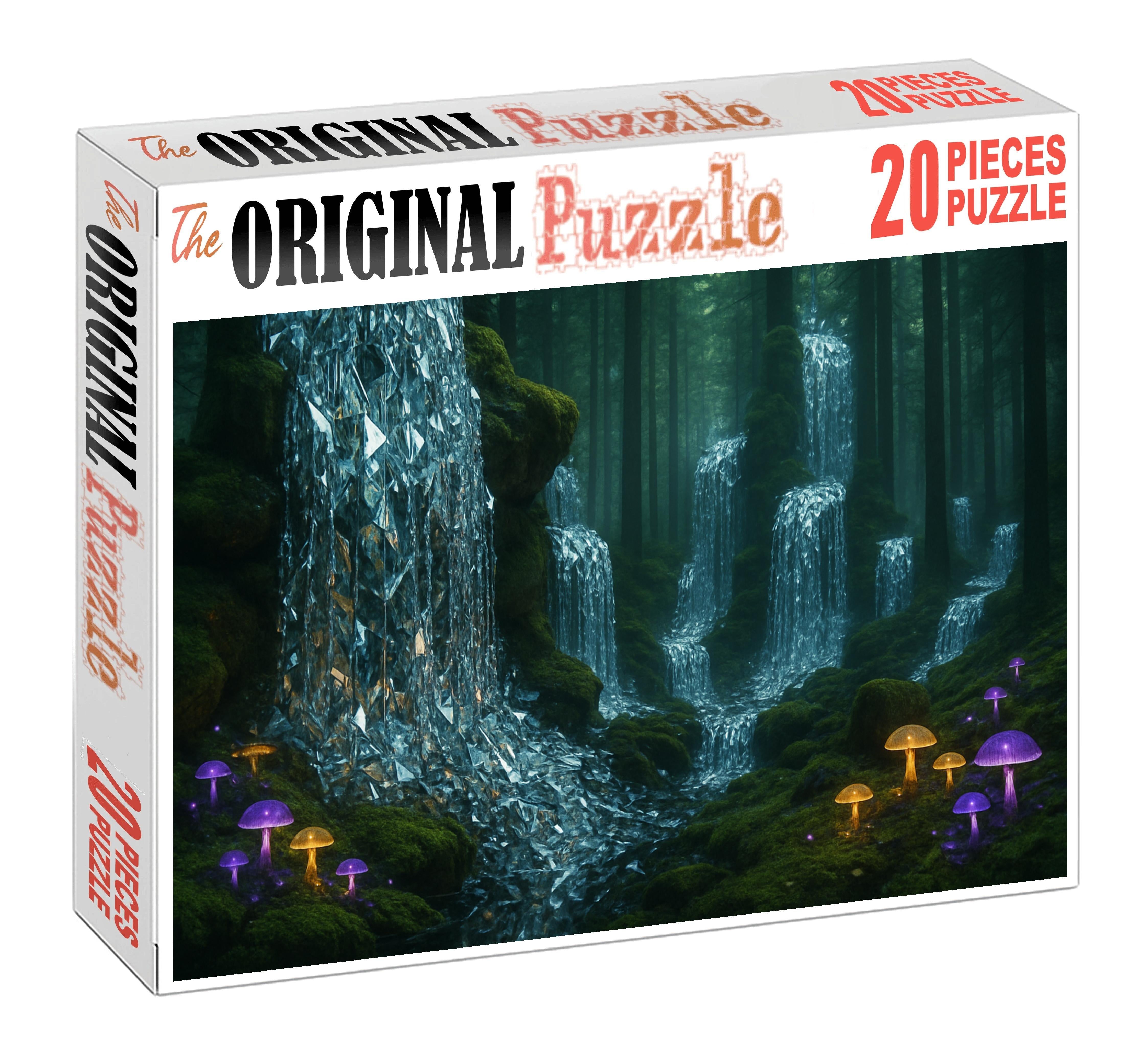 The Cascading Mirrors Waterfalls Of Reflective Glass In An Endless Forest Unique Puzzle Design