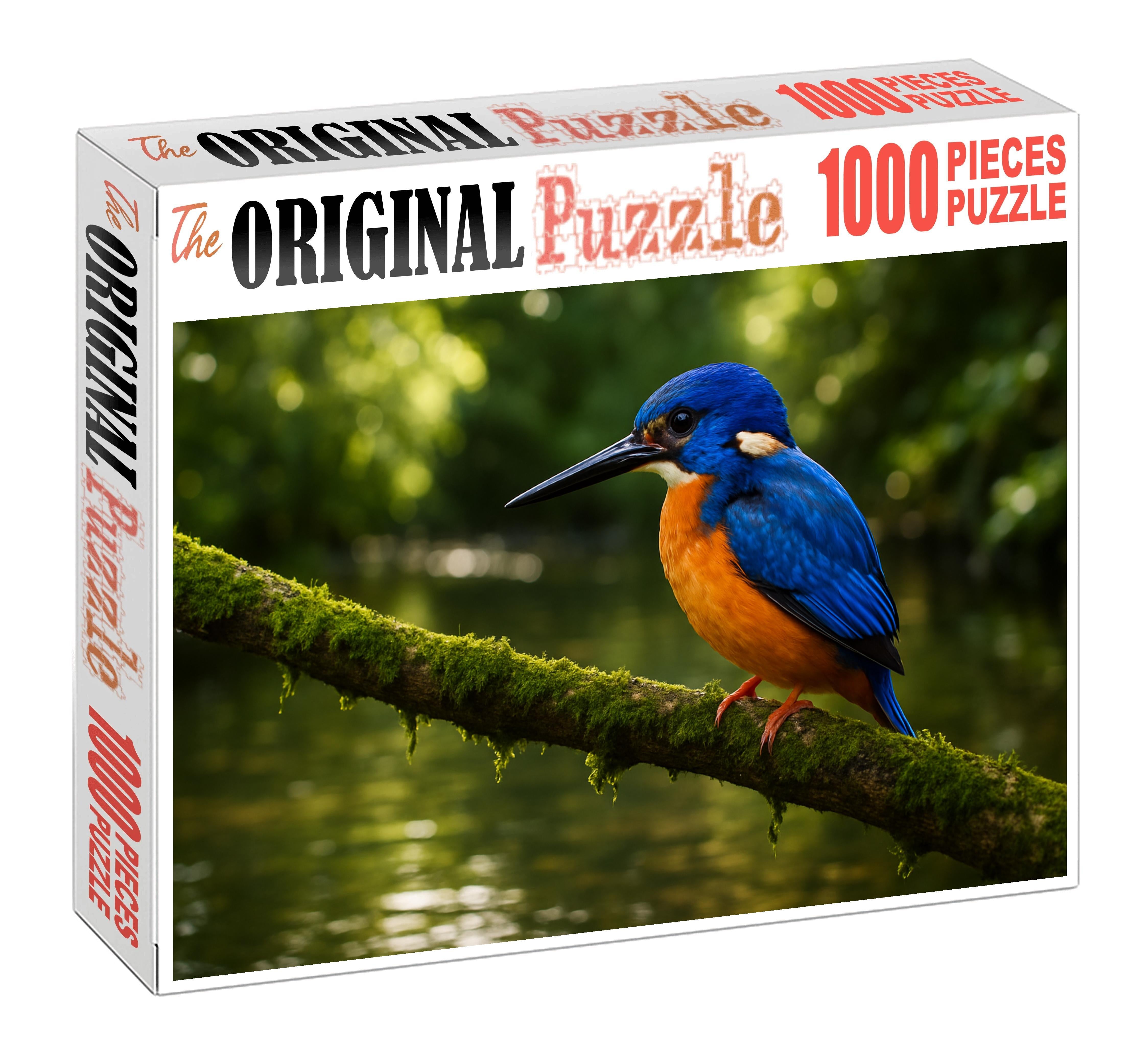 Azure Kingfisher Flash Of Blue By Quiet Streams Puzzle For Kids