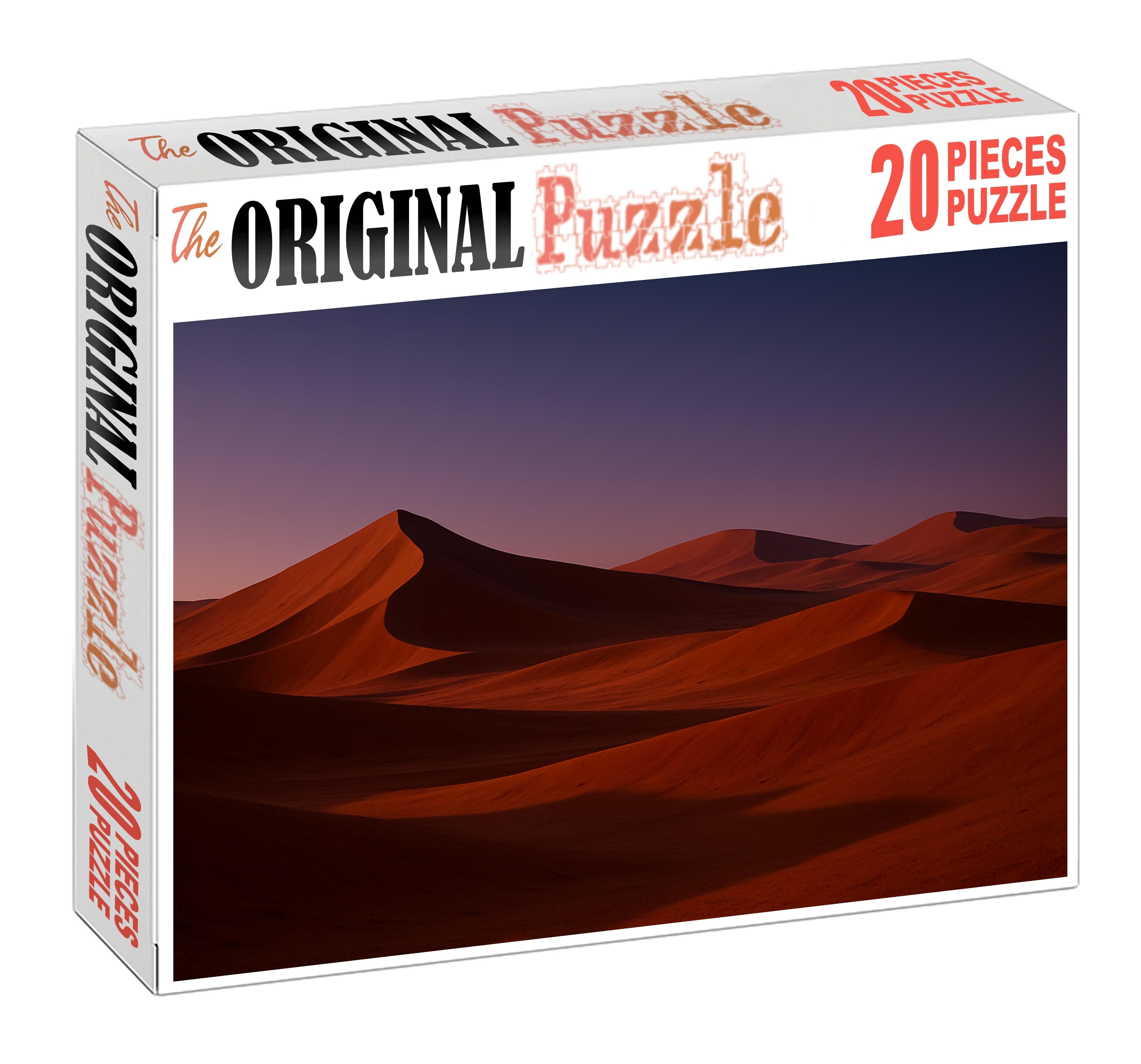 Dusky Shadow Basin Deep Sands In Evening Calm Premium Puzzle Pieces