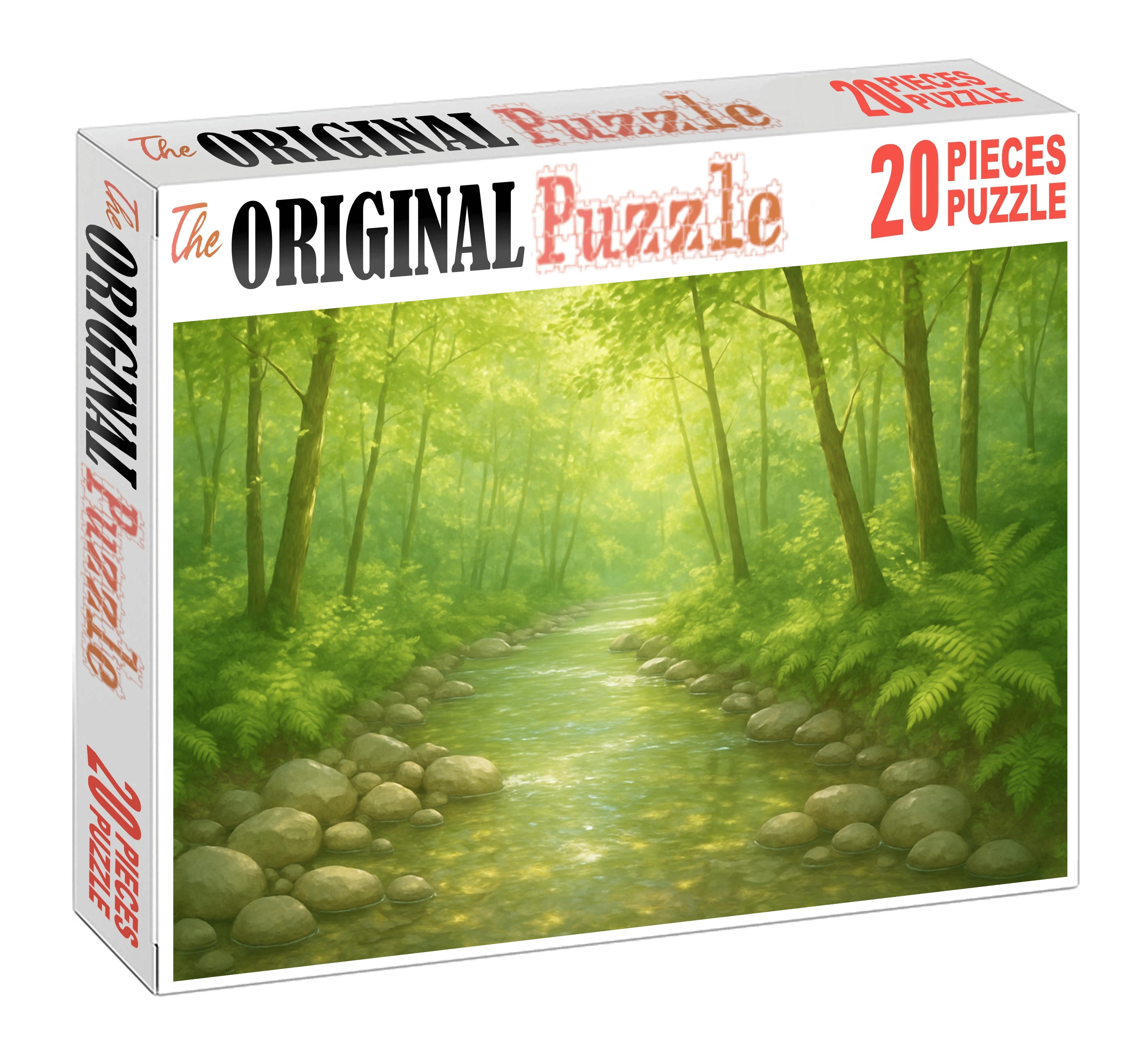 Crystal Stream Wood Unique Puzzle Design