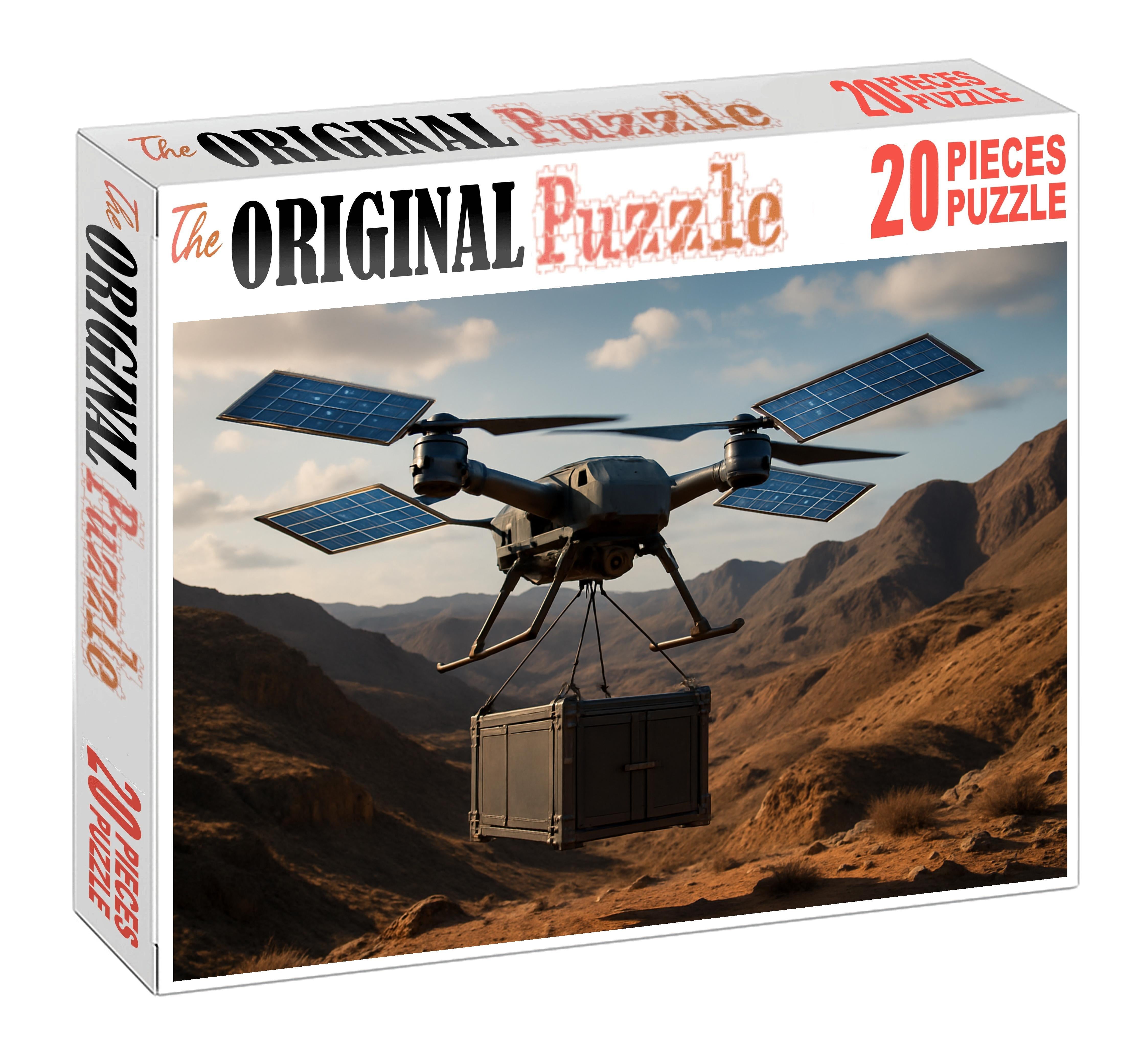 Hybrid Solar-electric Cargo Drone 300 Piece Puzzle