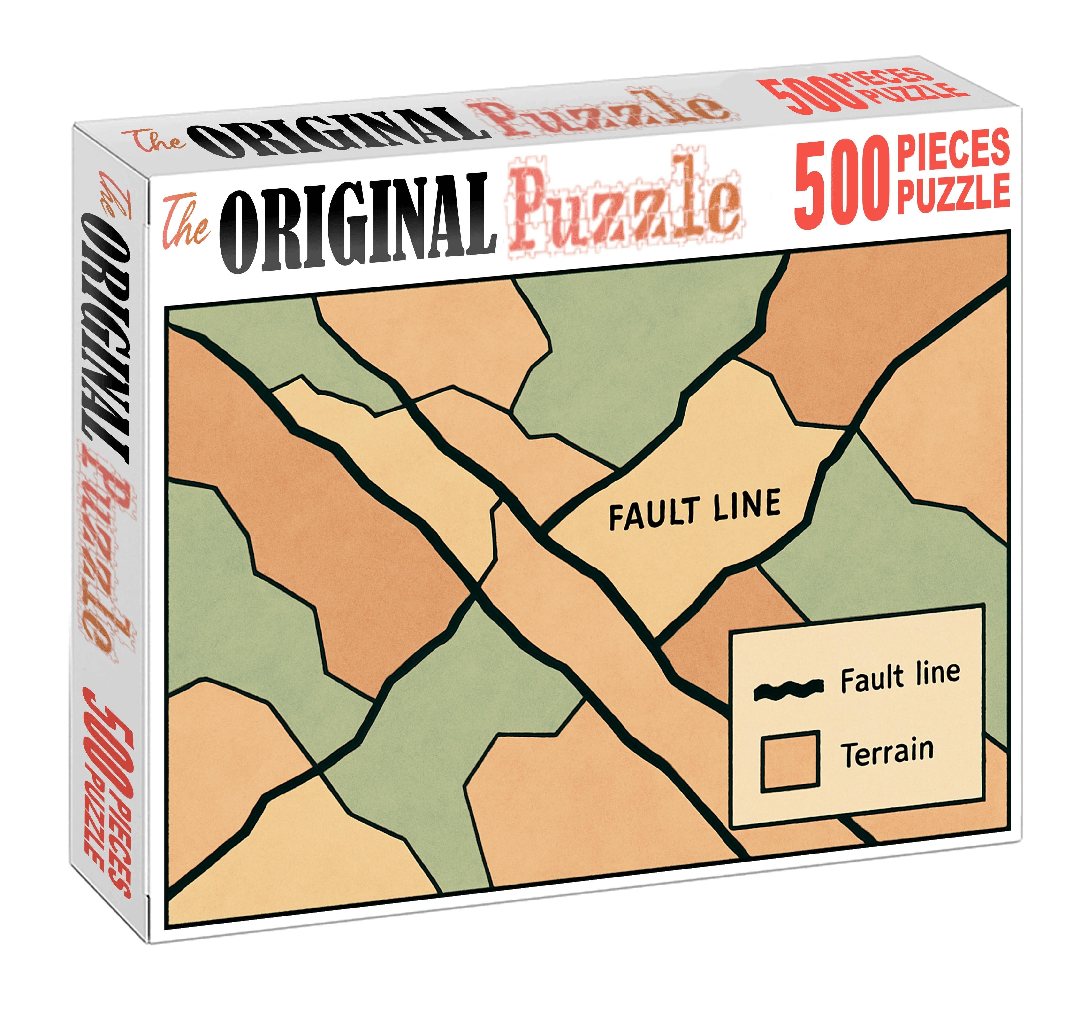Geological Fault Line Diagram 500 Piece Puzzle