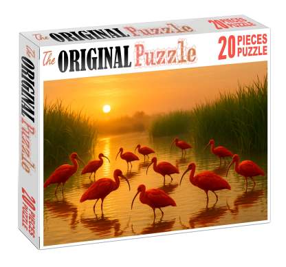Scarlet Ibis The Scarlet Flaming Forest Visitor Unique Puzzle Design