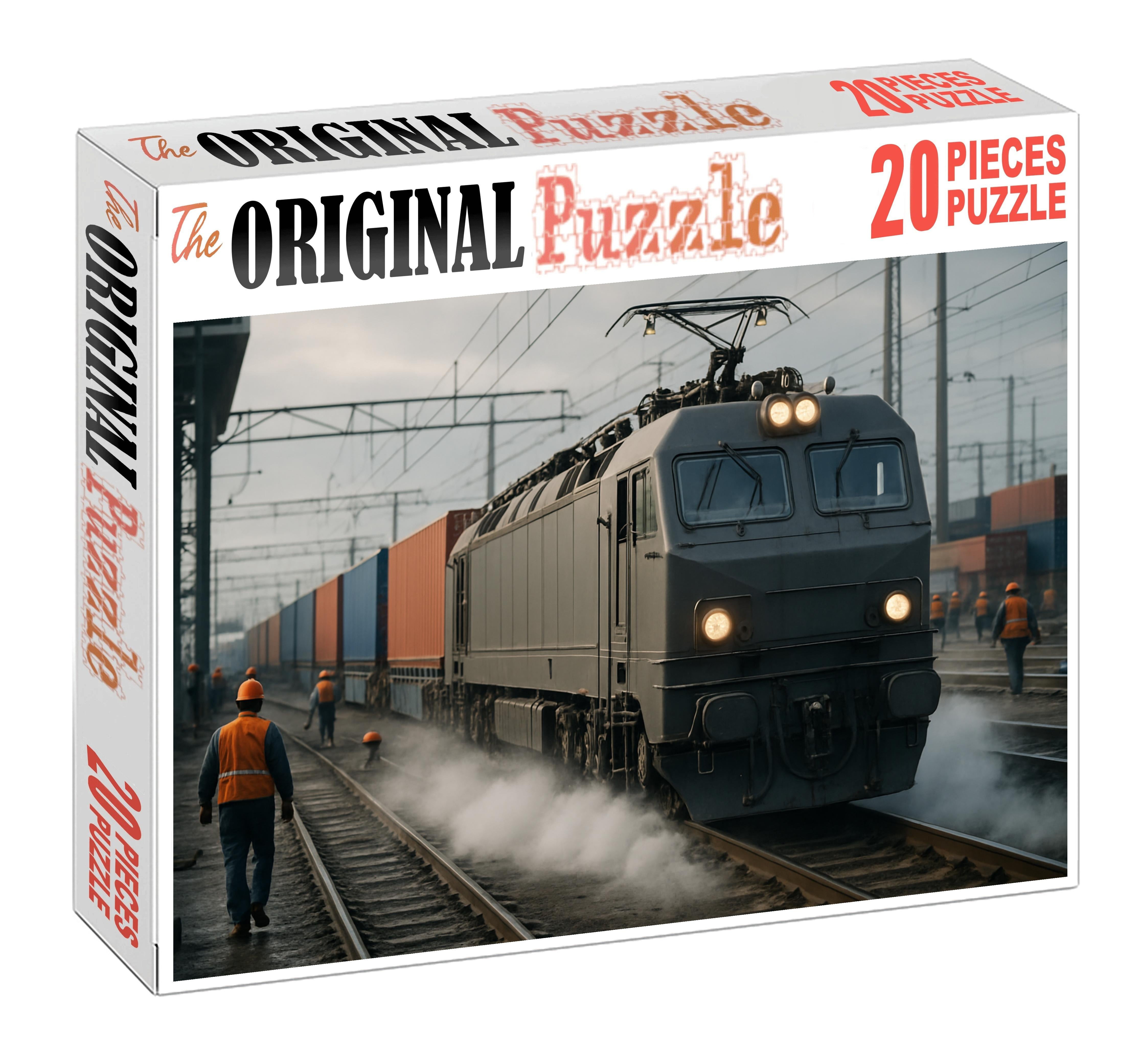 Steel Thunder Freight Hauler Heavy-duty Electric Locomotive Mini Puzzle