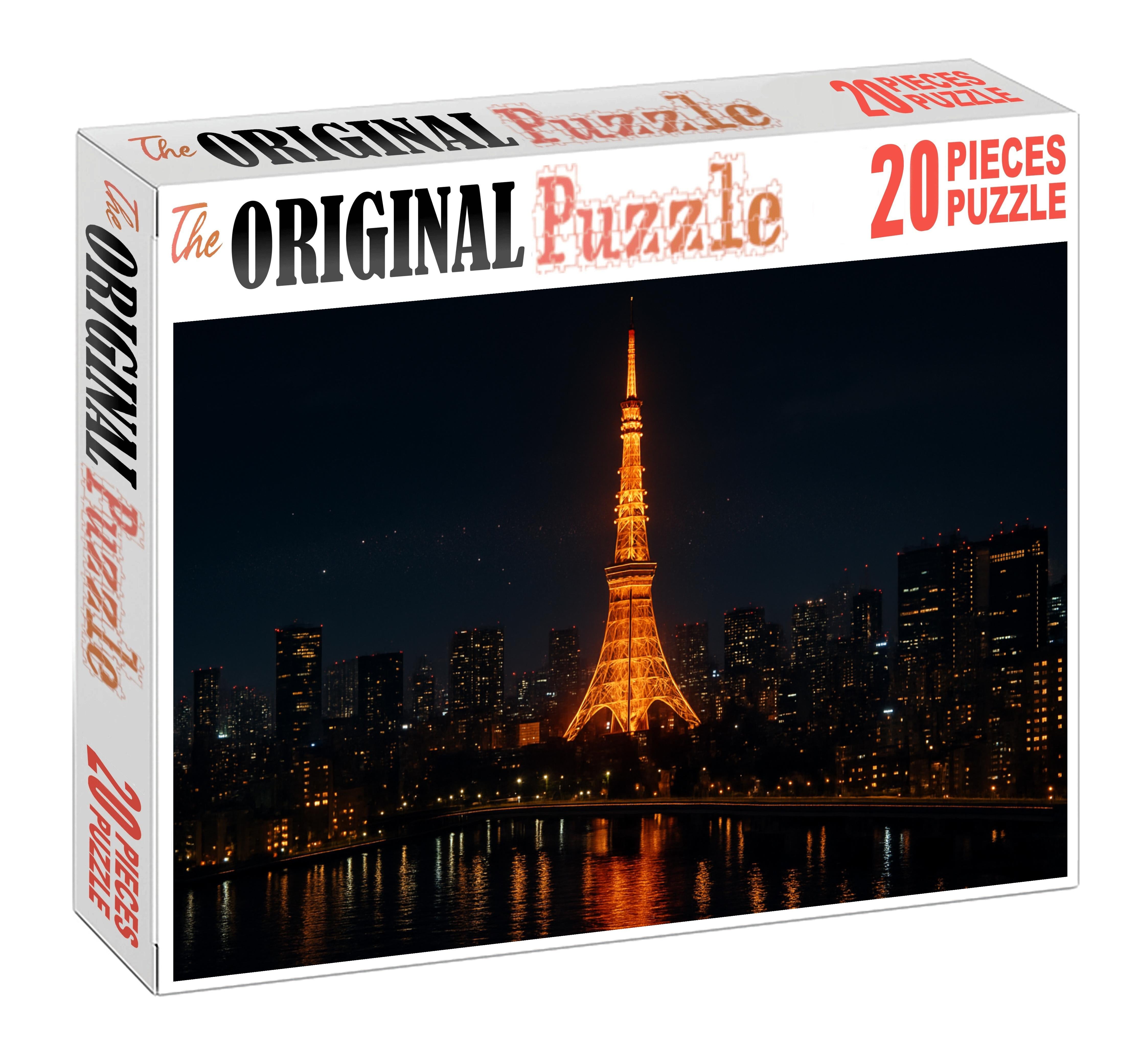 Tokyo Tower Tokyo Japan Recognized By 6910 Worldwide As A Modern Communication Icon Custom Jigsaw Puzzle