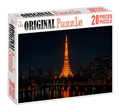 Tokyo Tower Tokyo Japan Recognized By 6910 Worldwide As A Modern Communication Icon Custom Jigsaw Puzzle