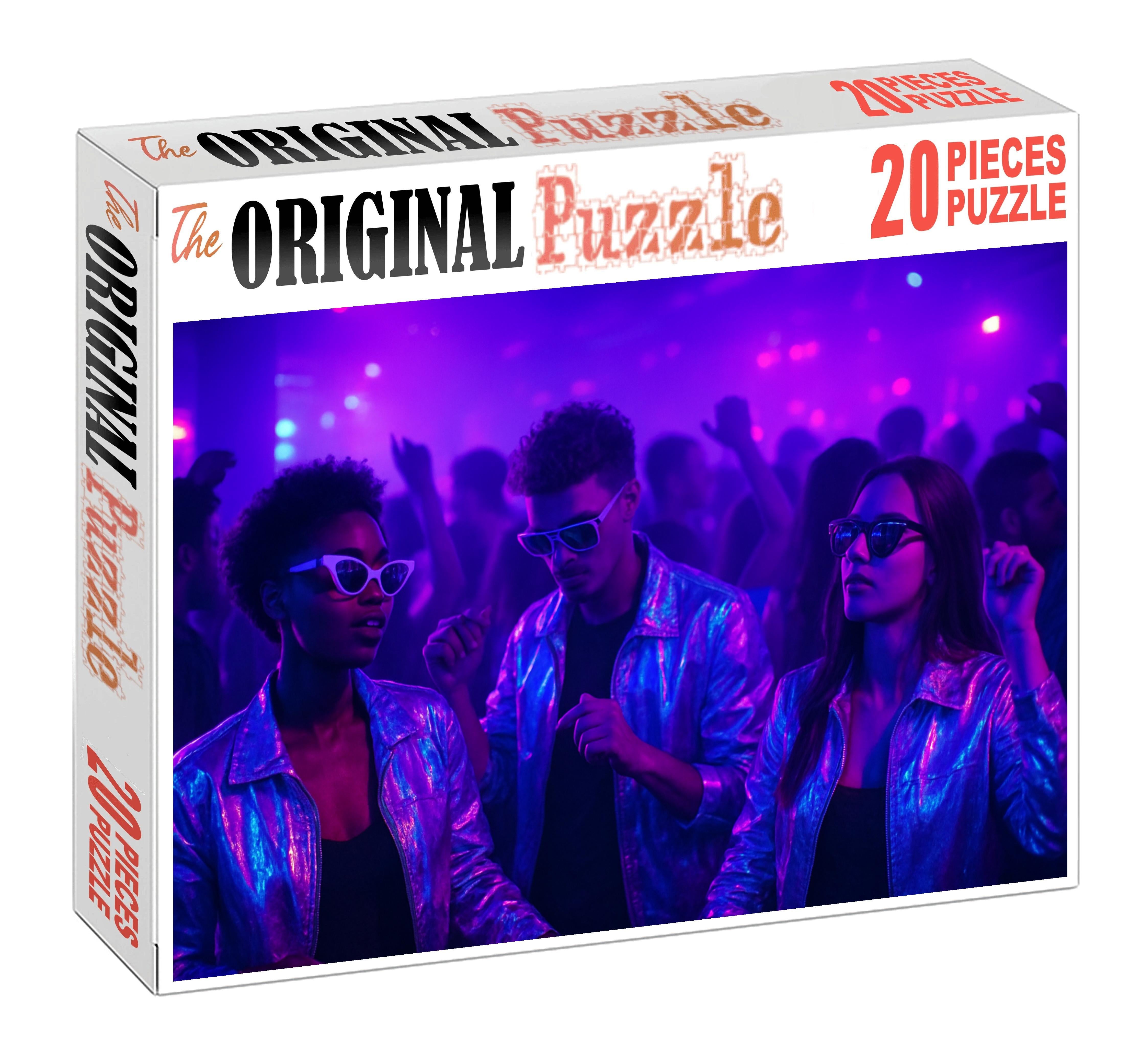 Synth-pop Neon Nights Retro Electronic Sound And Style Puzzle Fun