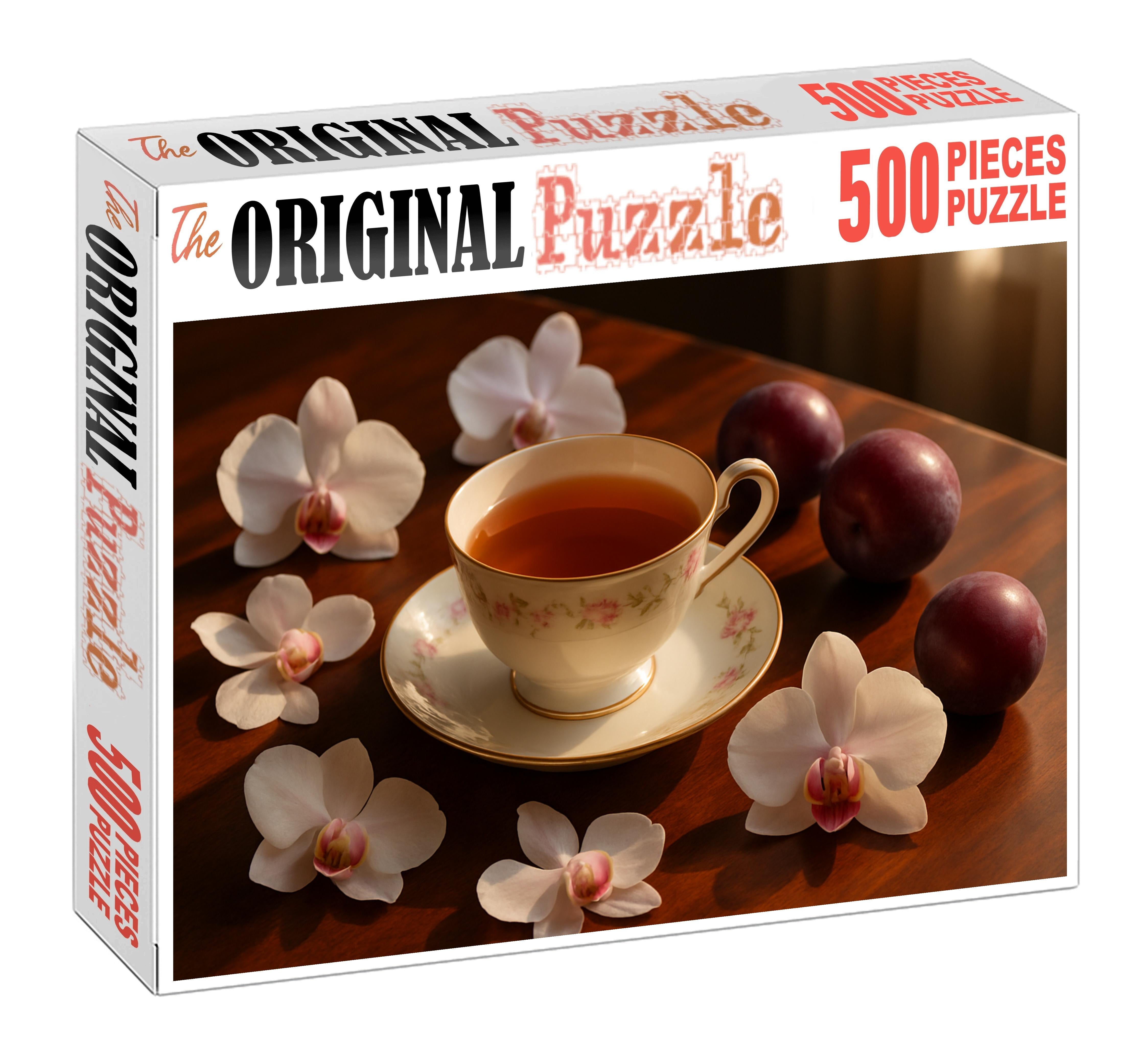 Silent Orchid Fragrant Black Tea With Orchid Blossom And Plum 200 Piece Puzzle